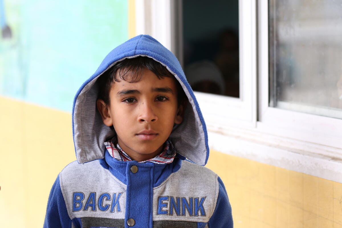 A young IDP boy in Kurdistan region of Iraq