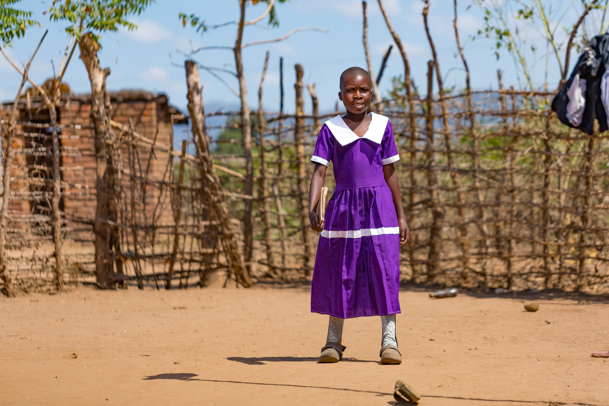The surgery has enabled Malita to attend school with ease