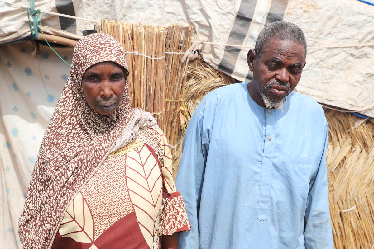 Ousmane and his wife, who keeps his LMMS card in a safe place.