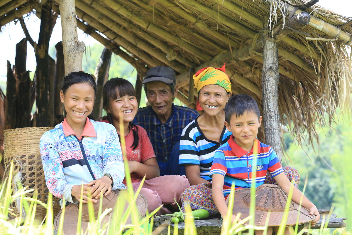 U Kyar Hpu's family now farm the land thanks to World Vision Myanmar's support.