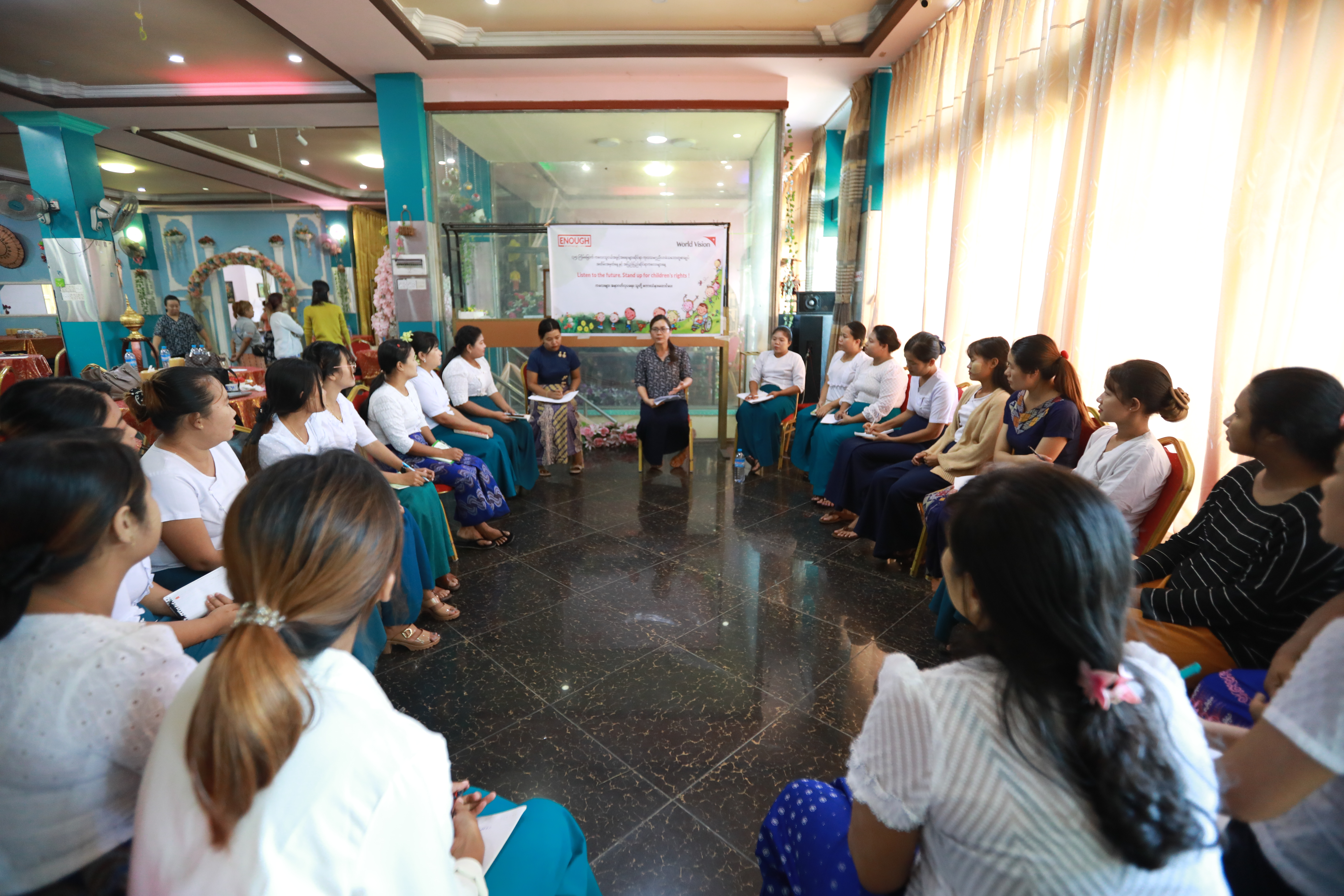 Teachers take part in a Nutrition Dialogue session/ Myanmar / 2024.