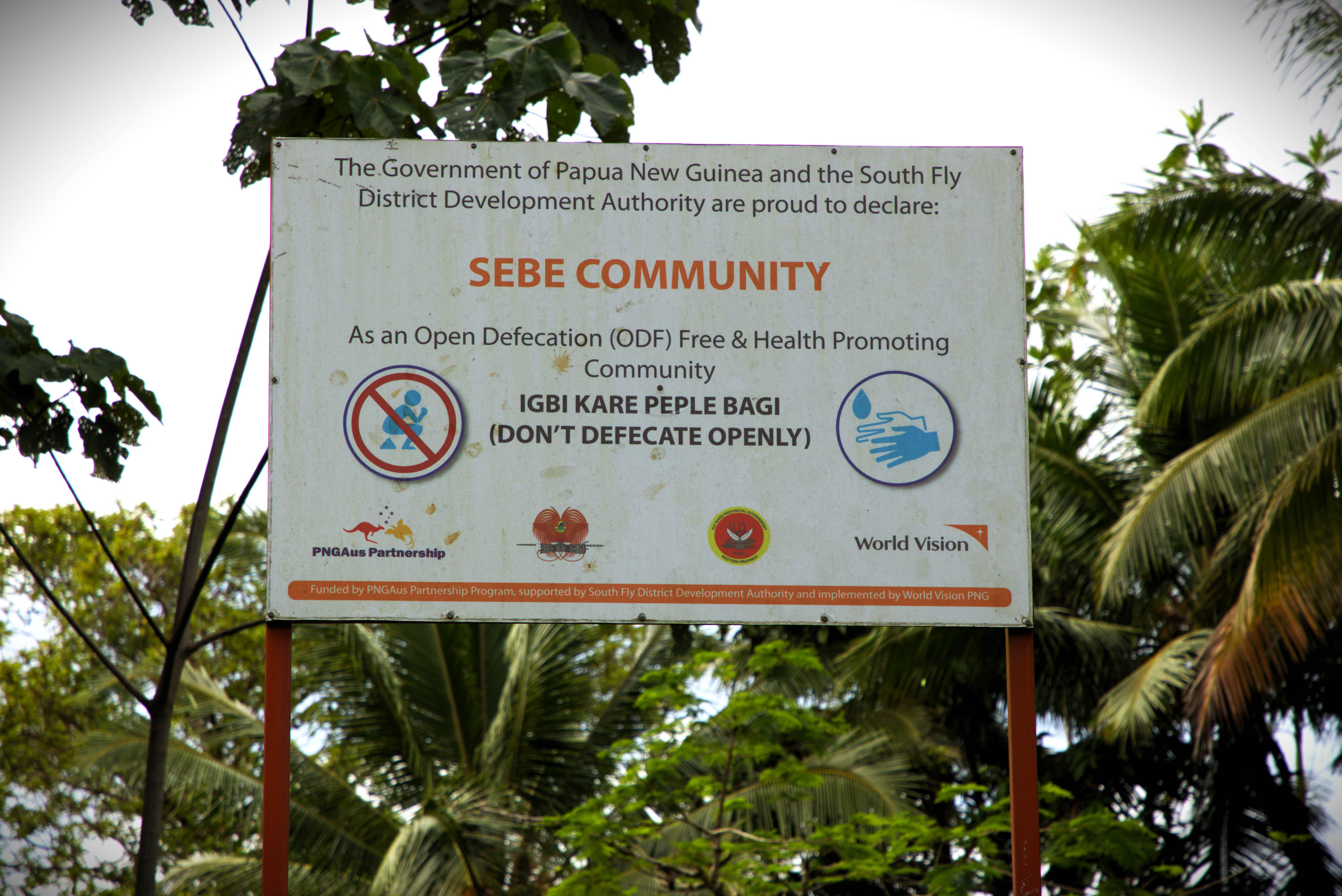 The 2023 ODF billboard stands as a proud symbol of the community’s dedication to ending open defecation and embracing healthier futures.