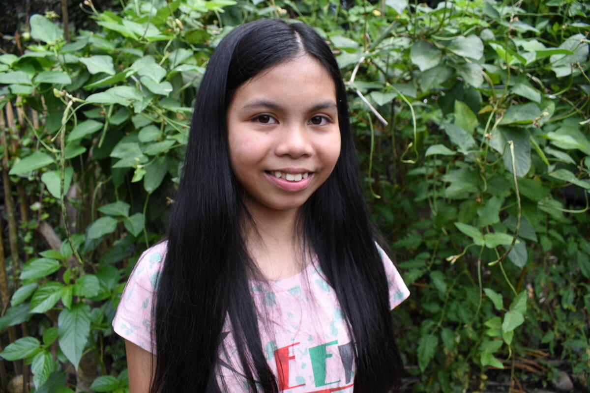 Mary Jane, sponsored child in the Philippines