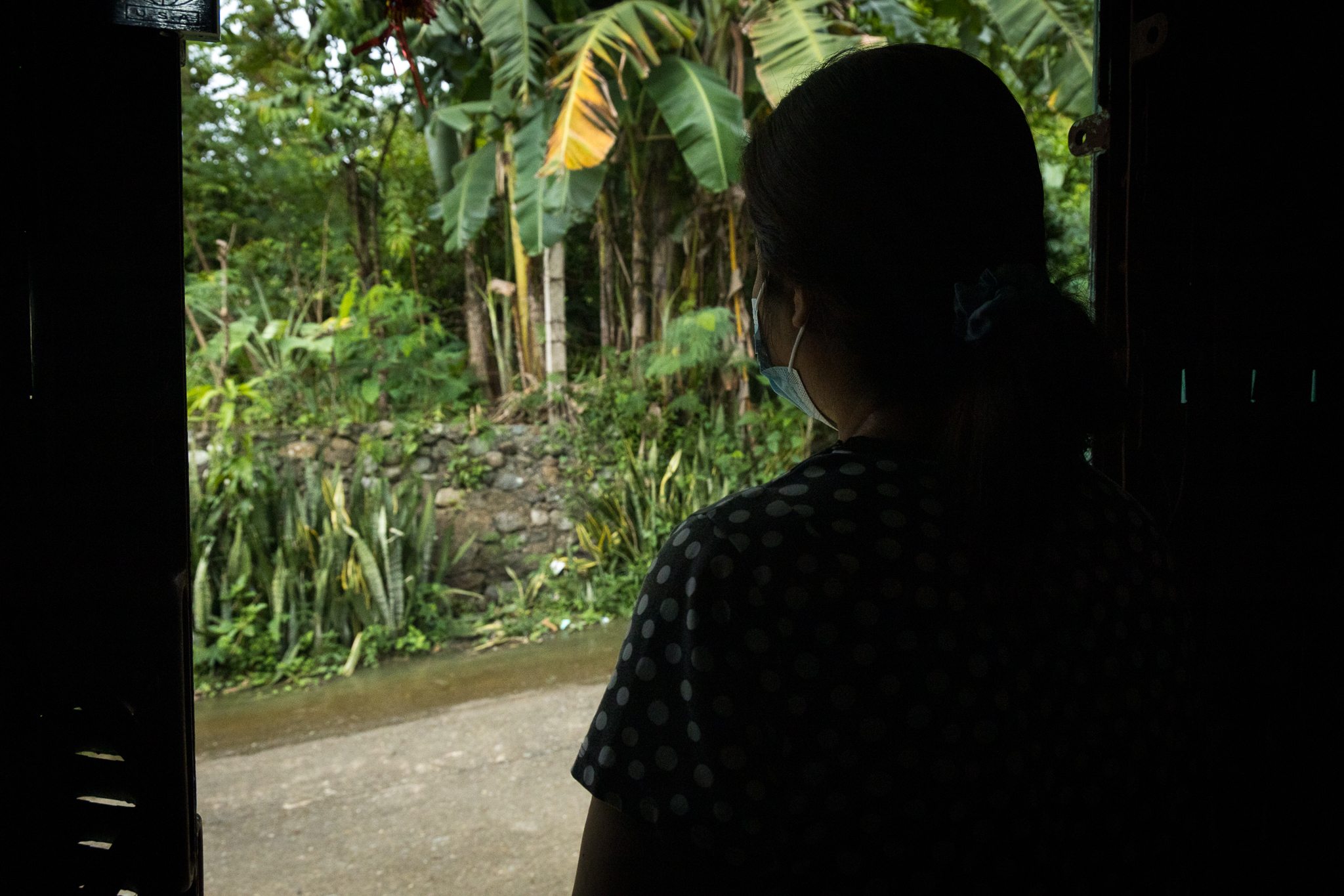 Victims of gender based violence, during World Vision Philippines Intervention for abused women during Typhoon Goon