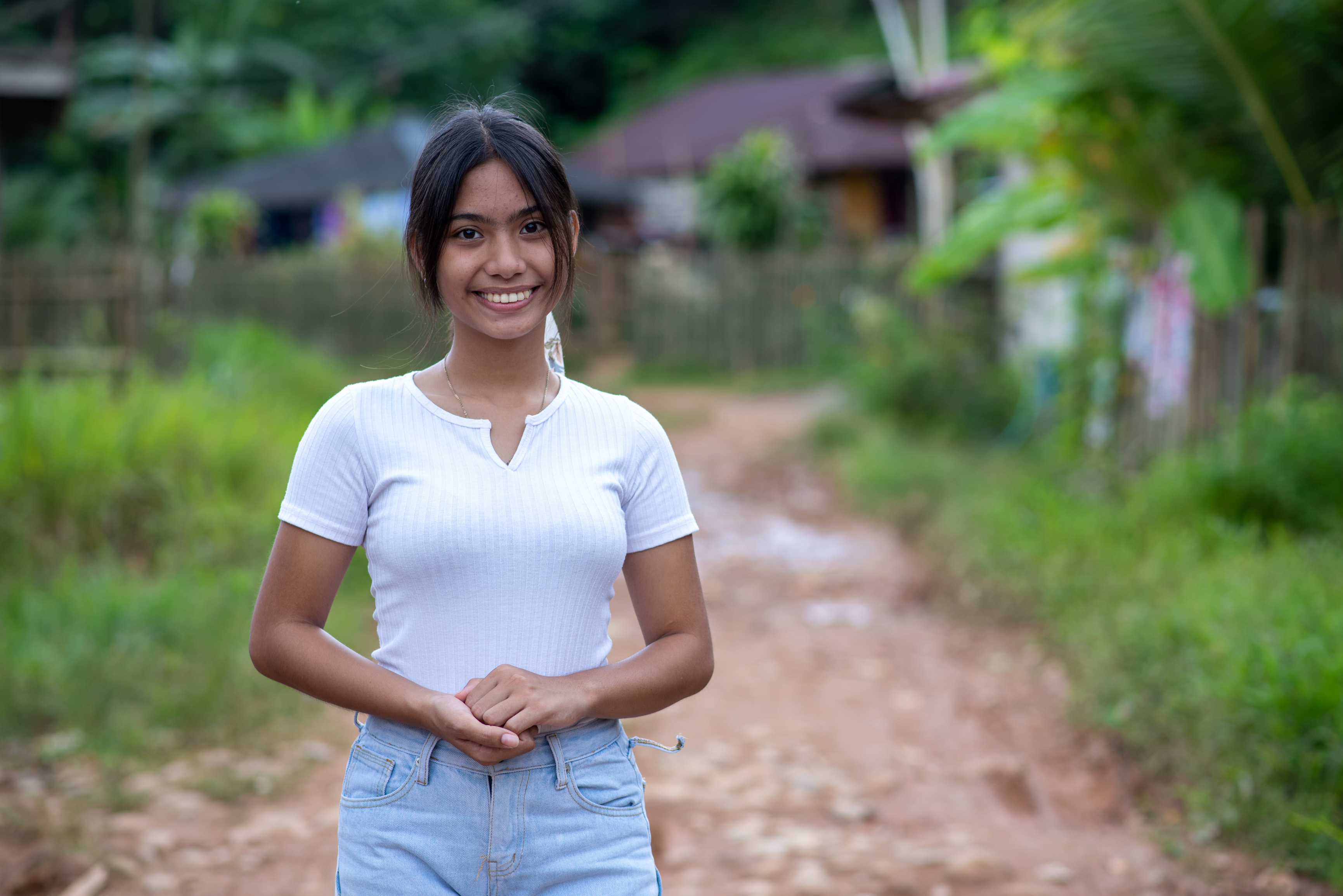 Mikay volunteering to help other children