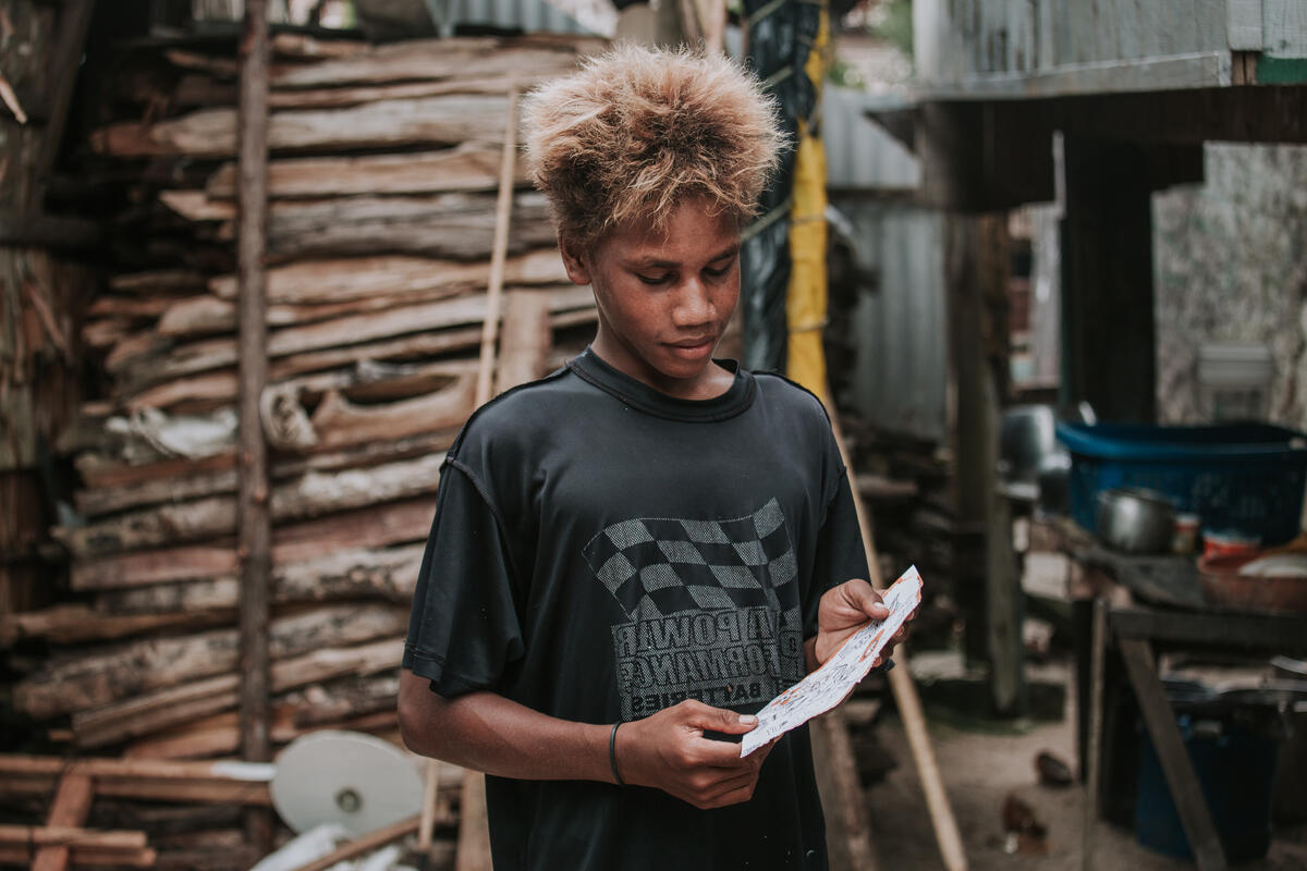 David has seen the climate change effects on the Solomon Islands.