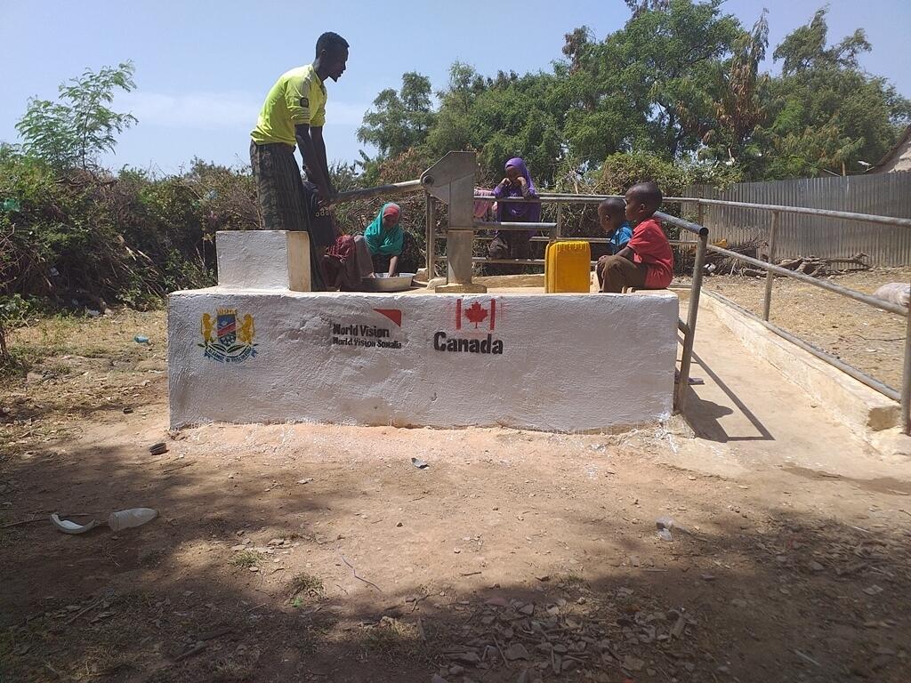 A shallow well in Baidoa