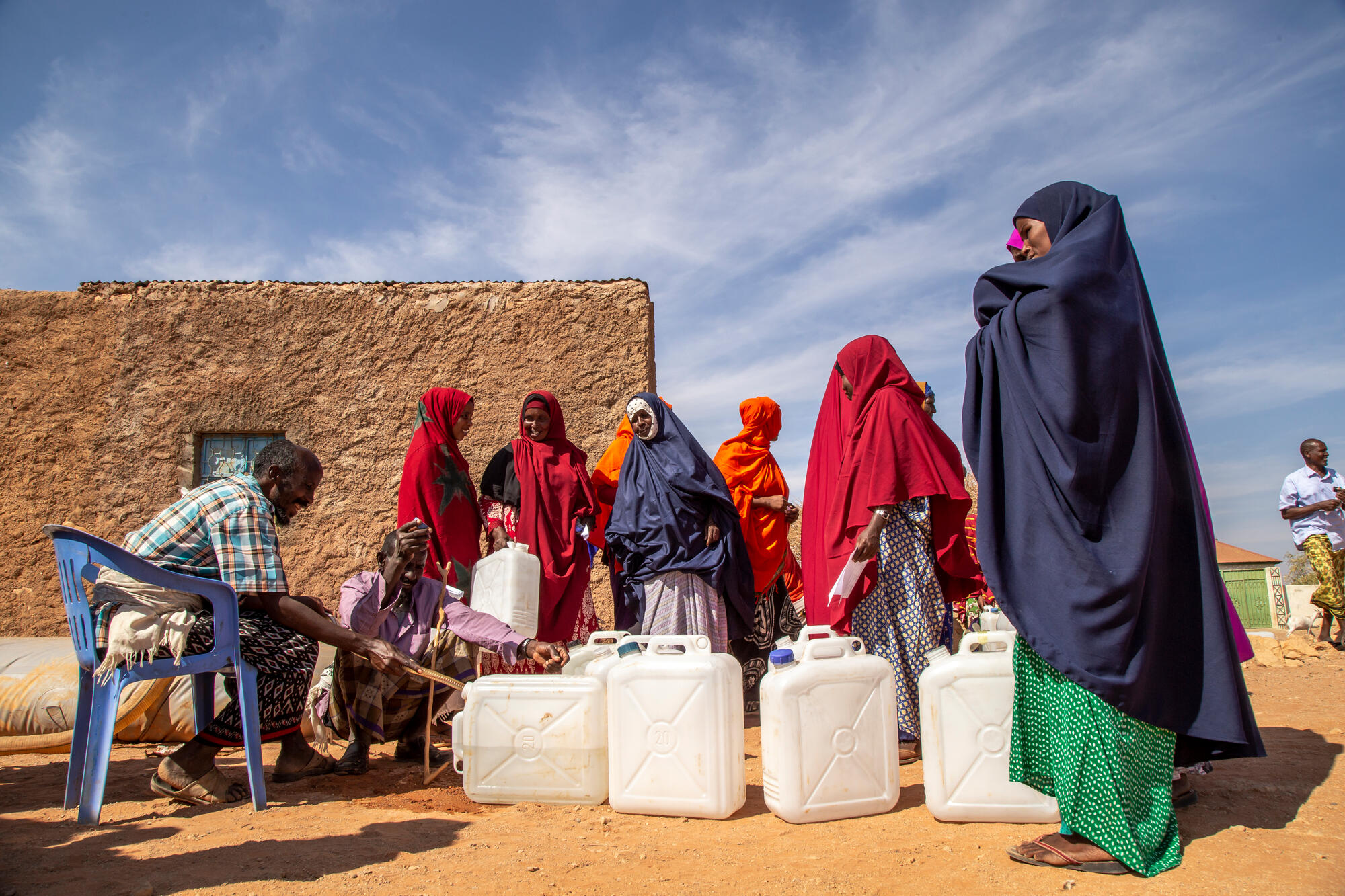Empty berkerds, berkerds, Simon, Somalia, Drought, water trucking