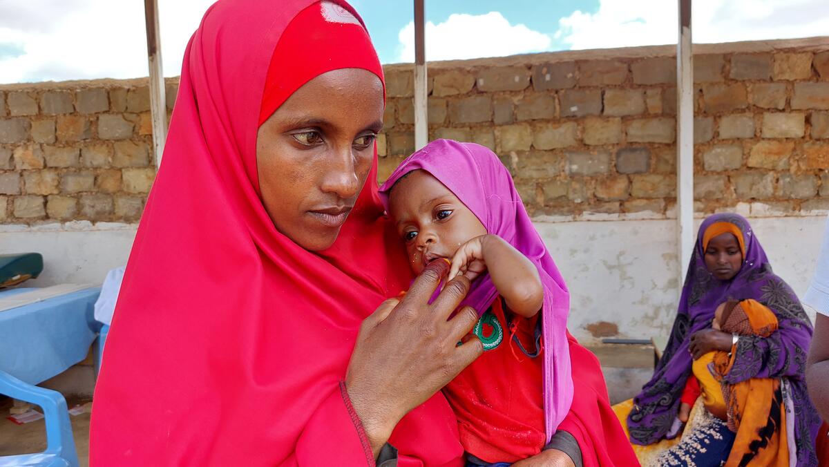 Baby Hamdi who was malnourished and has been helped by World Vision