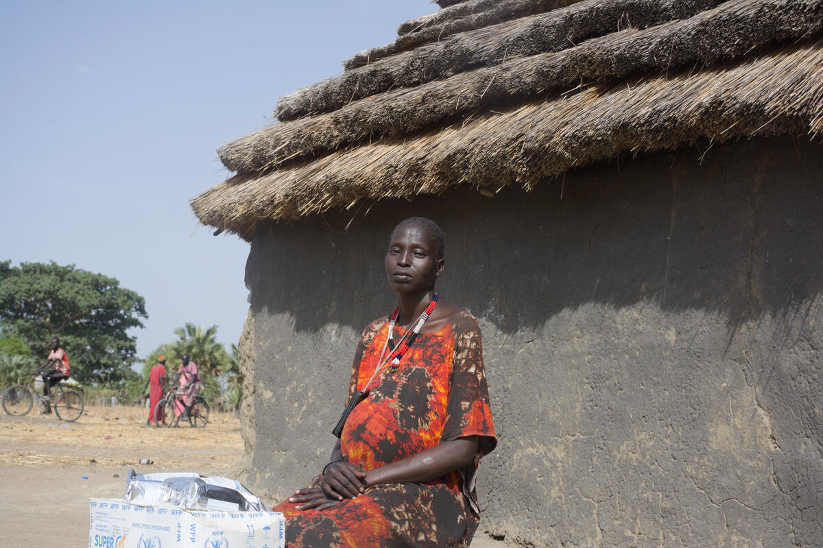 Refugee mother in South Sudan