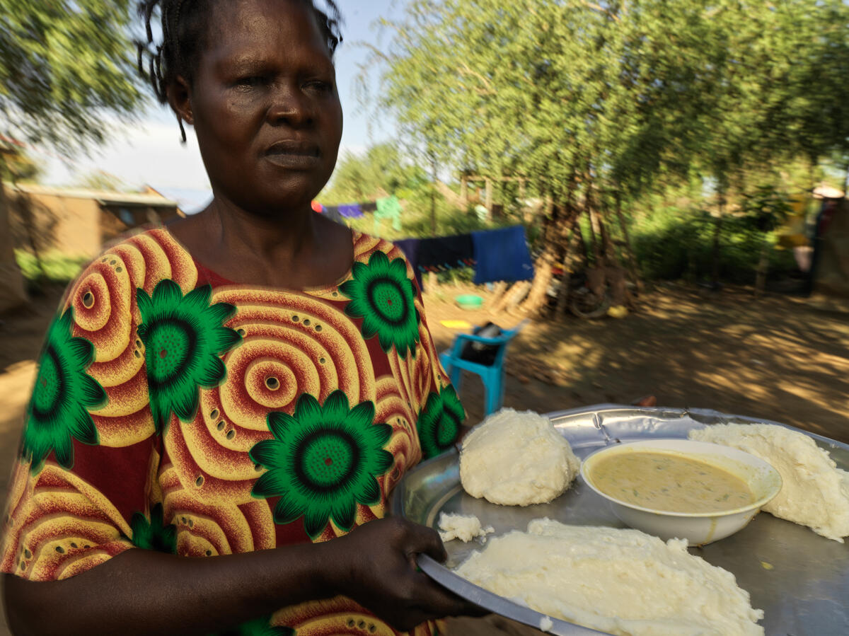 Mandela's mother Semira makes whatever food she can afford to feed her children.