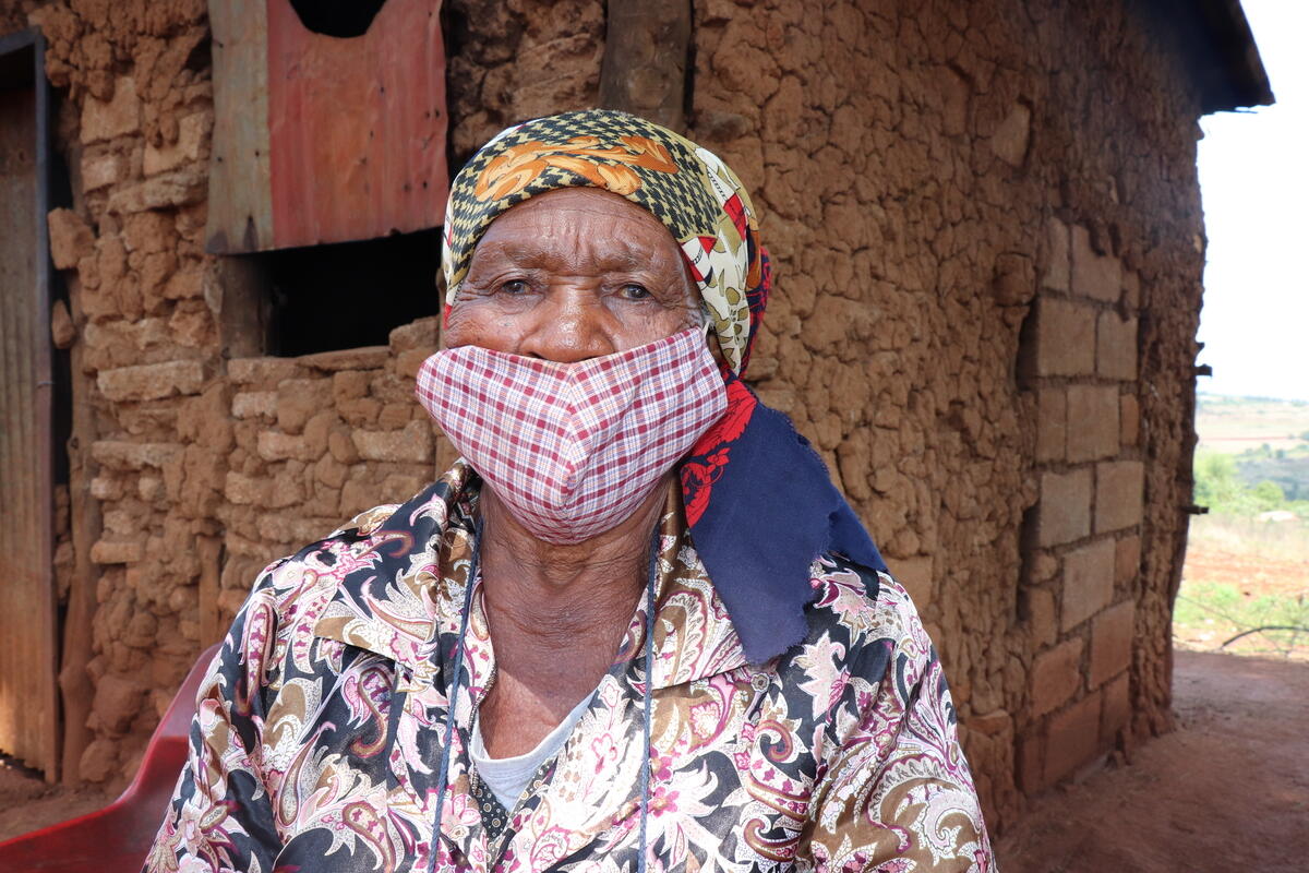 grandmother in Zambia who contracted COVID-19