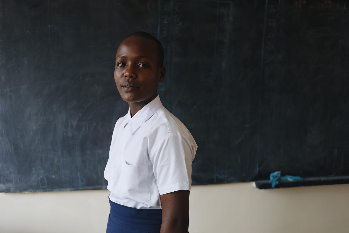 Esther is top of her class, but fears the risk she takes to get to school 