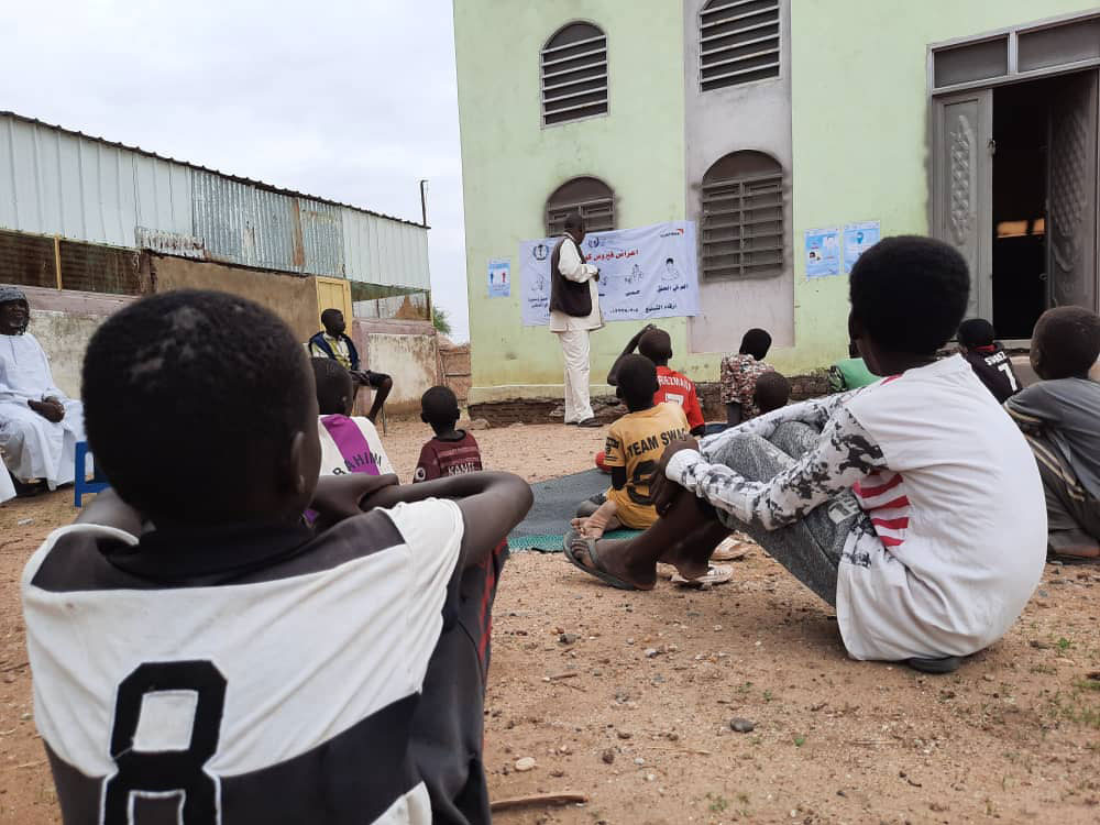 Babiker, incorporates COVID-19 risk prevention messages in his religious teachings, urging the community to pay attention to the safety guidelines. Photos by Mutwakil al Jamry