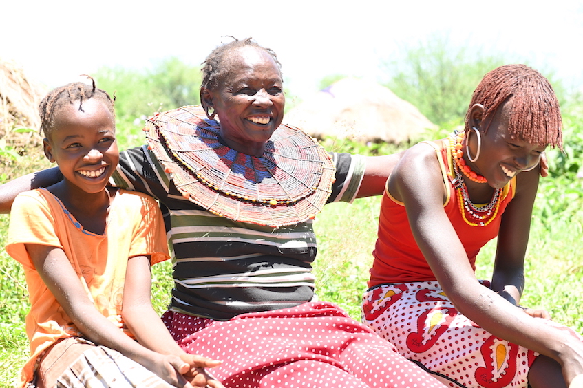 Paka and her grandchildren. By protecting children from all forms of violence, parents and guardians play an important role in protecting children from harm  and enabling them to experience God's love. ©World Vision Photo/Dickson Kahindi.