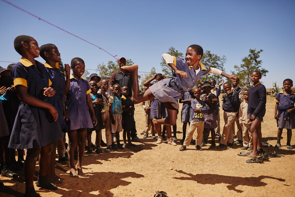 children playing together