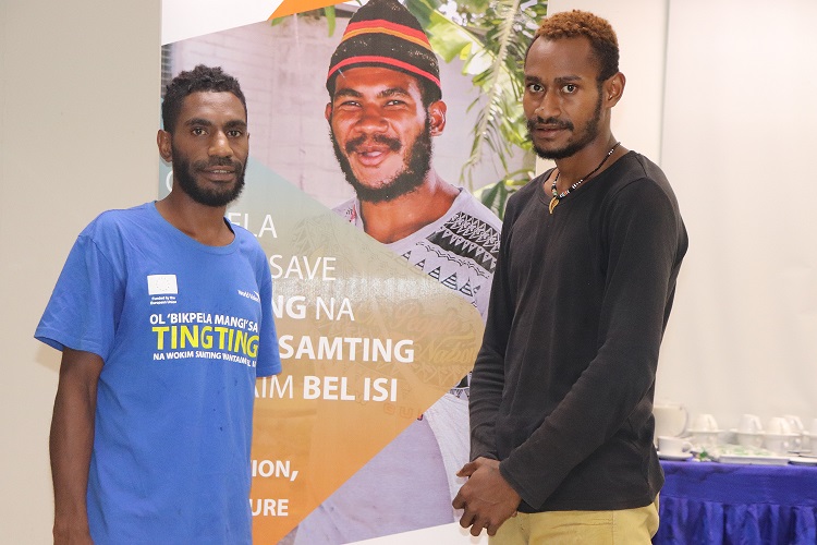 West taraka's ‘’out of school youths ‘’ Stanley Willie (left) and Joshua Duwabane (right).JPG