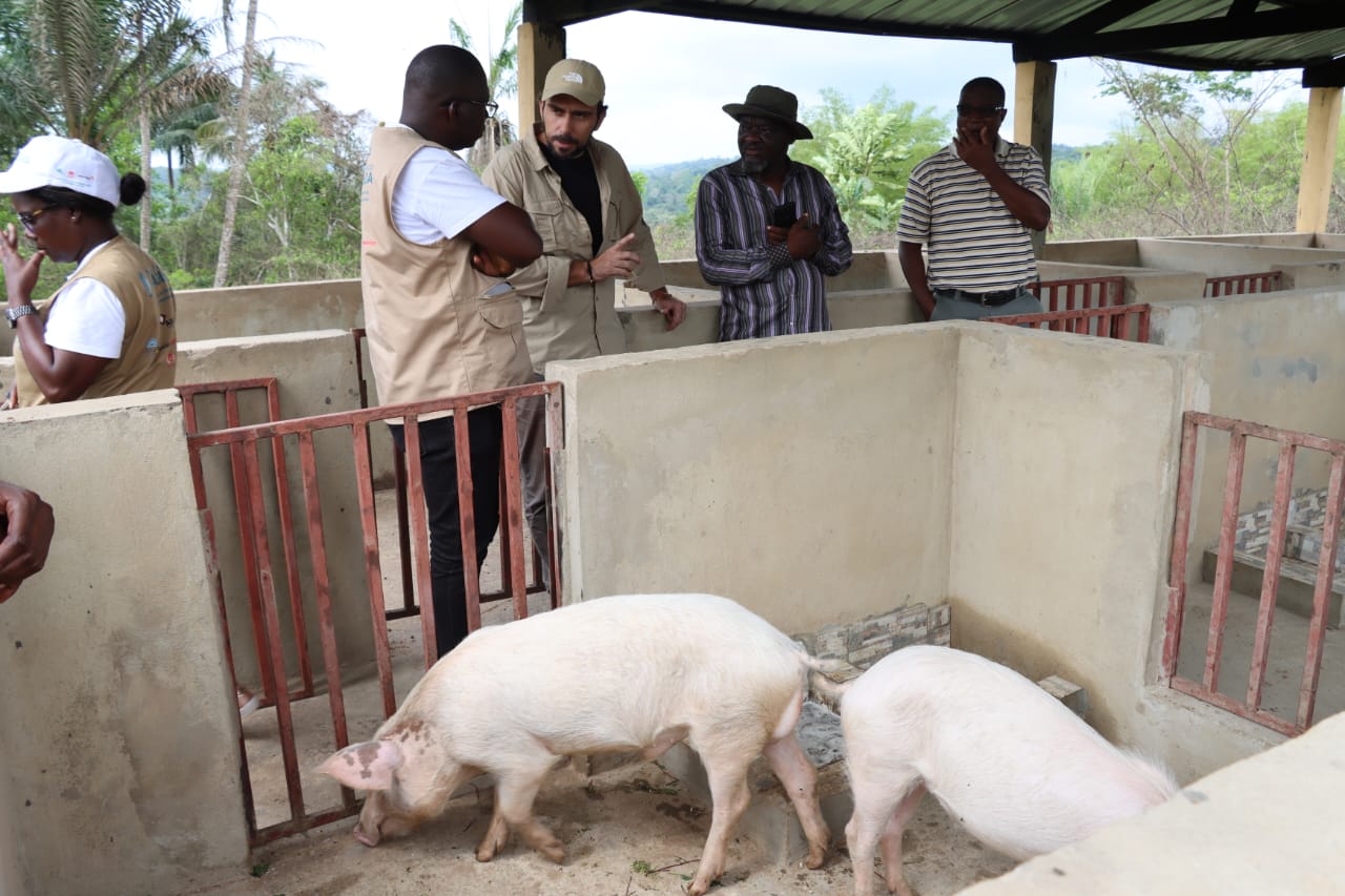 The monitoring visits were also in the communities.