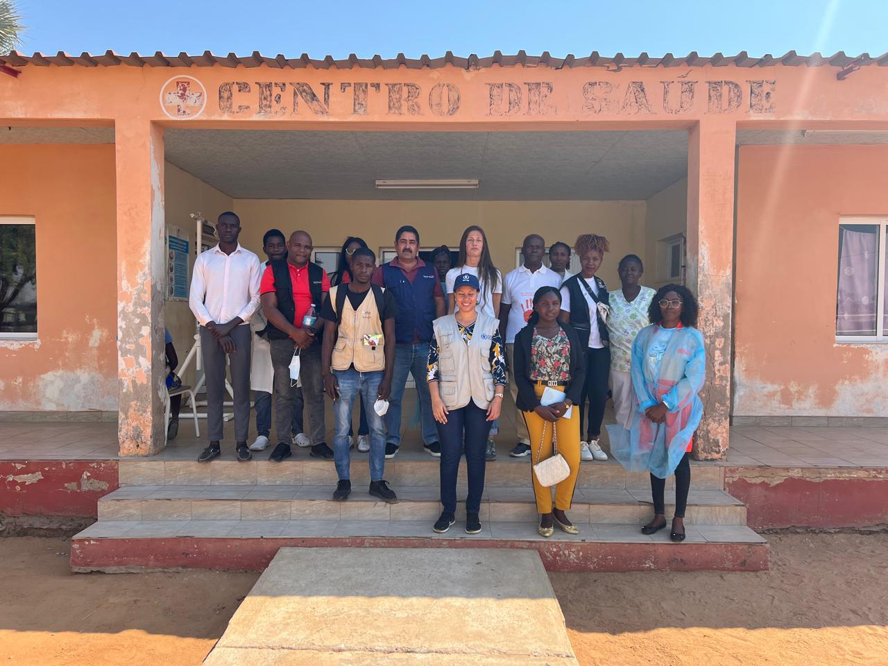 The delegation visits the health centre