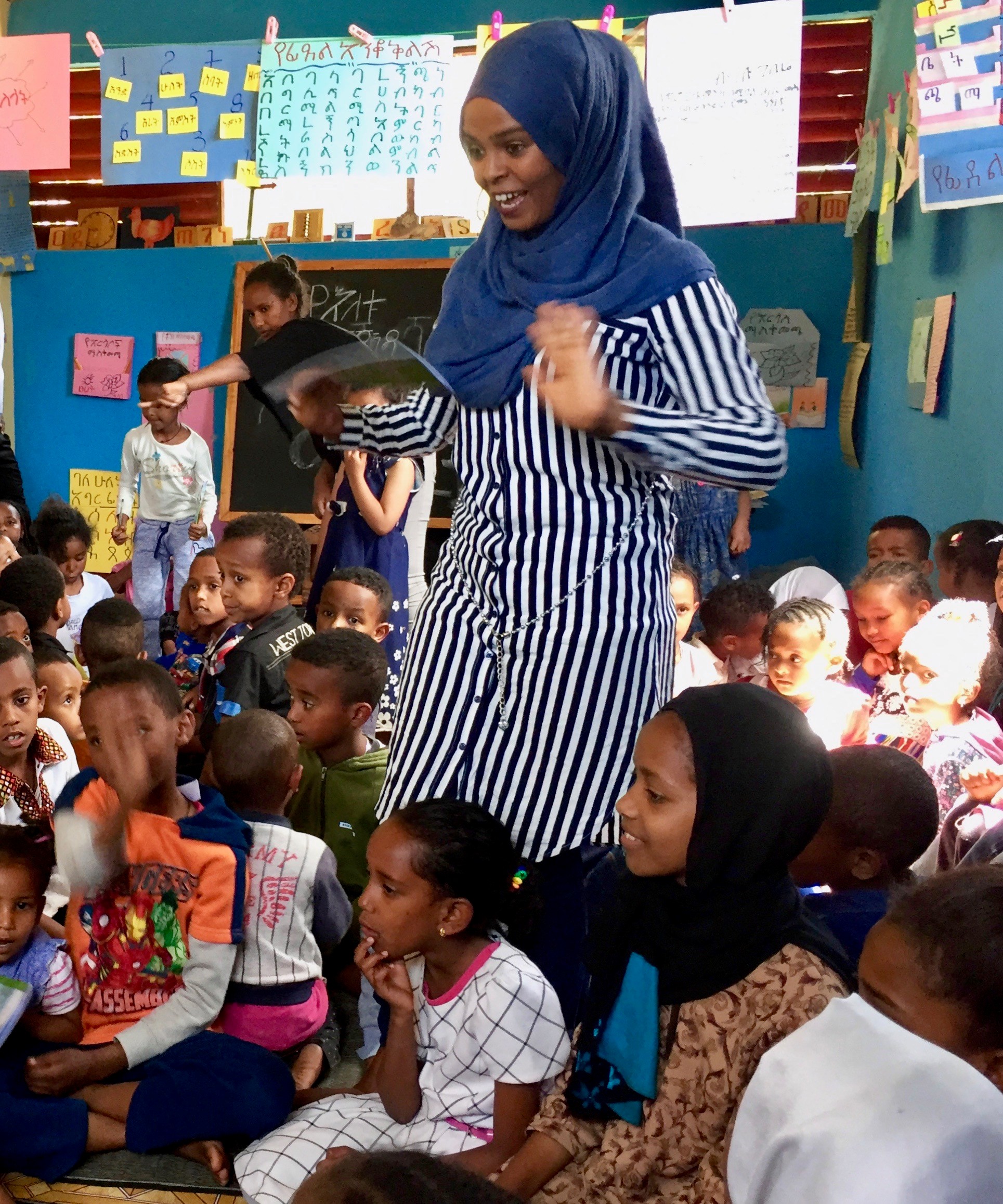 World Vision Community Literacy Leader in Ethiopia