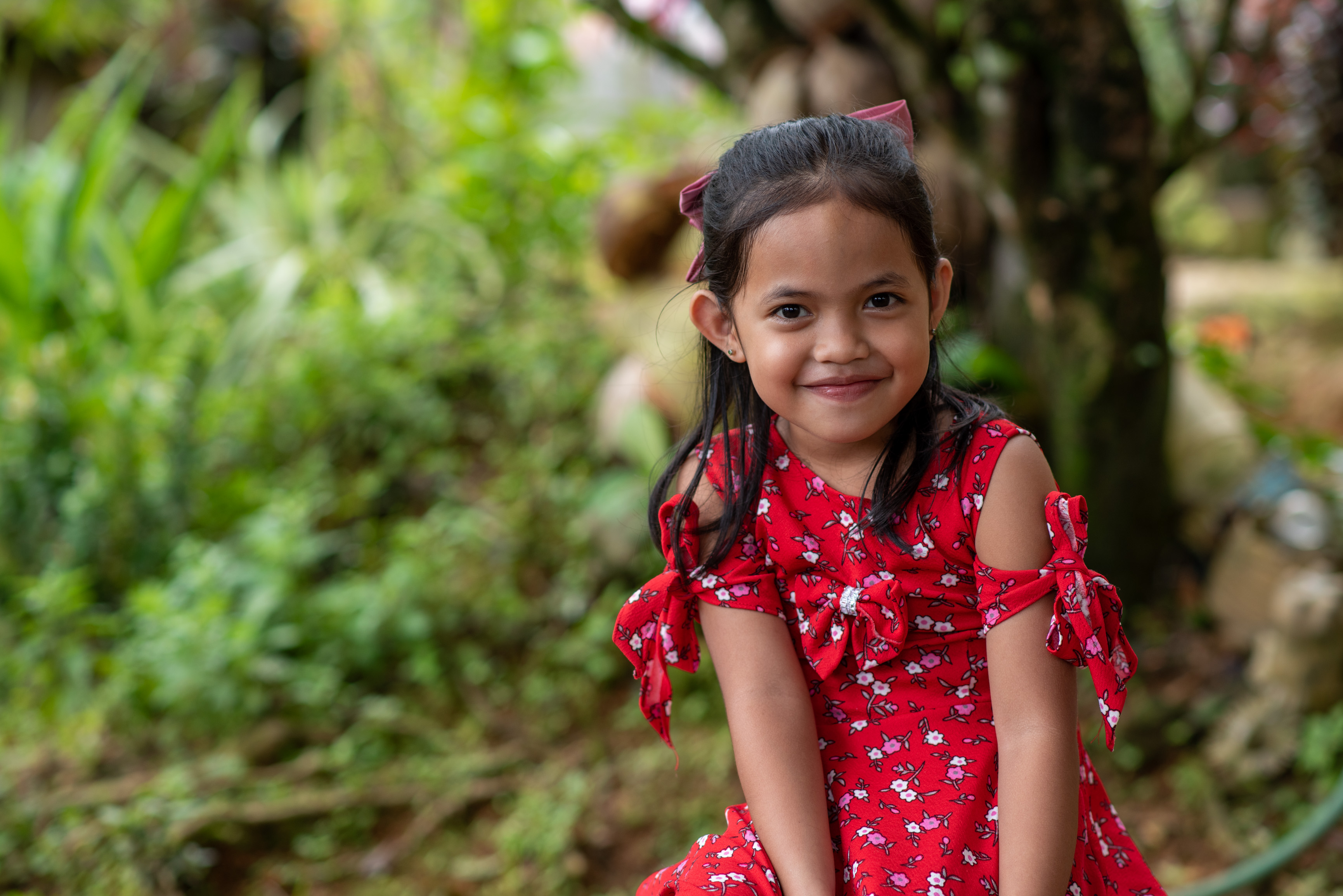 Five-year-old Patricia, aspires to be a doctor.