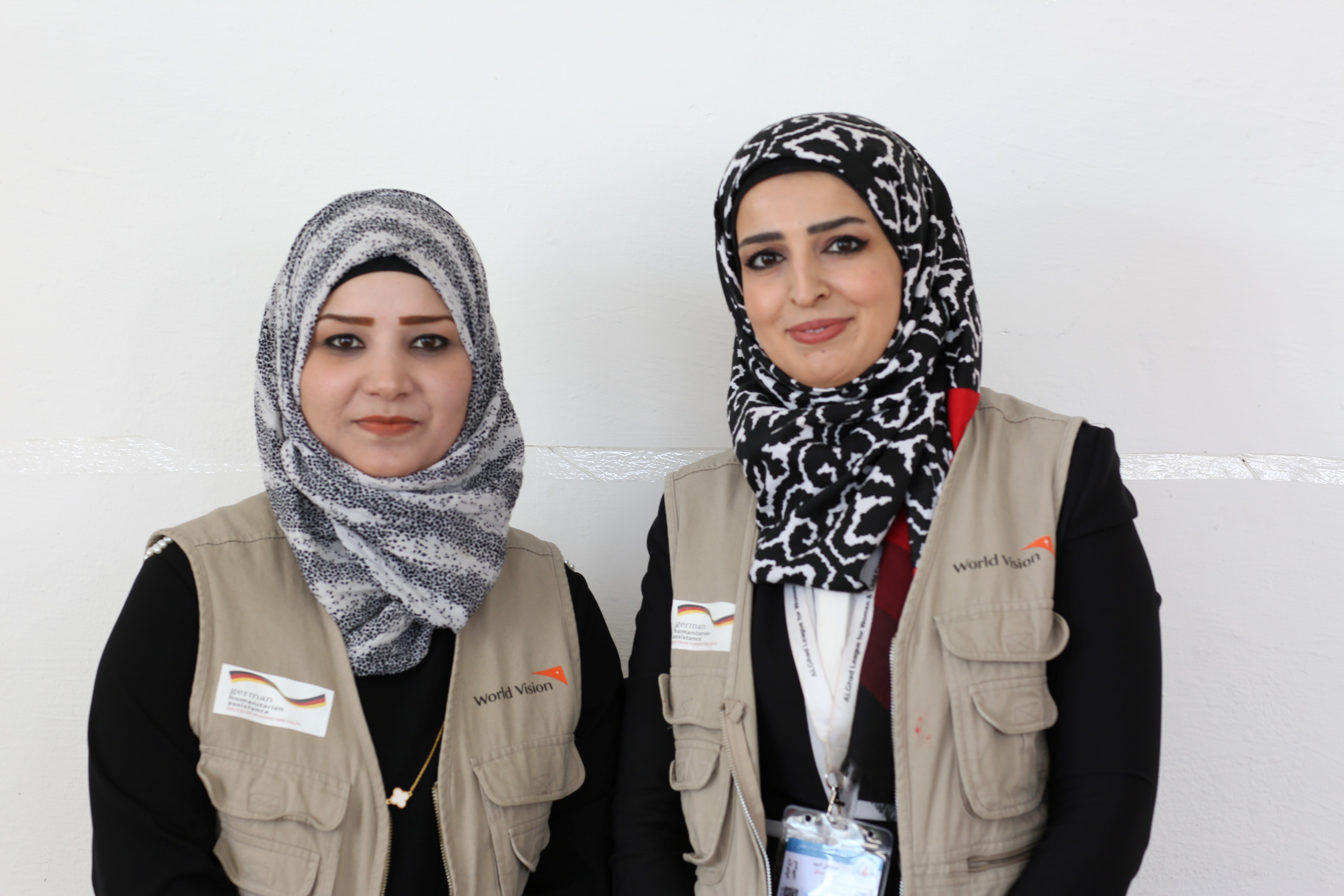 Zahra and Noor- working in MHPSS programming in Mosul