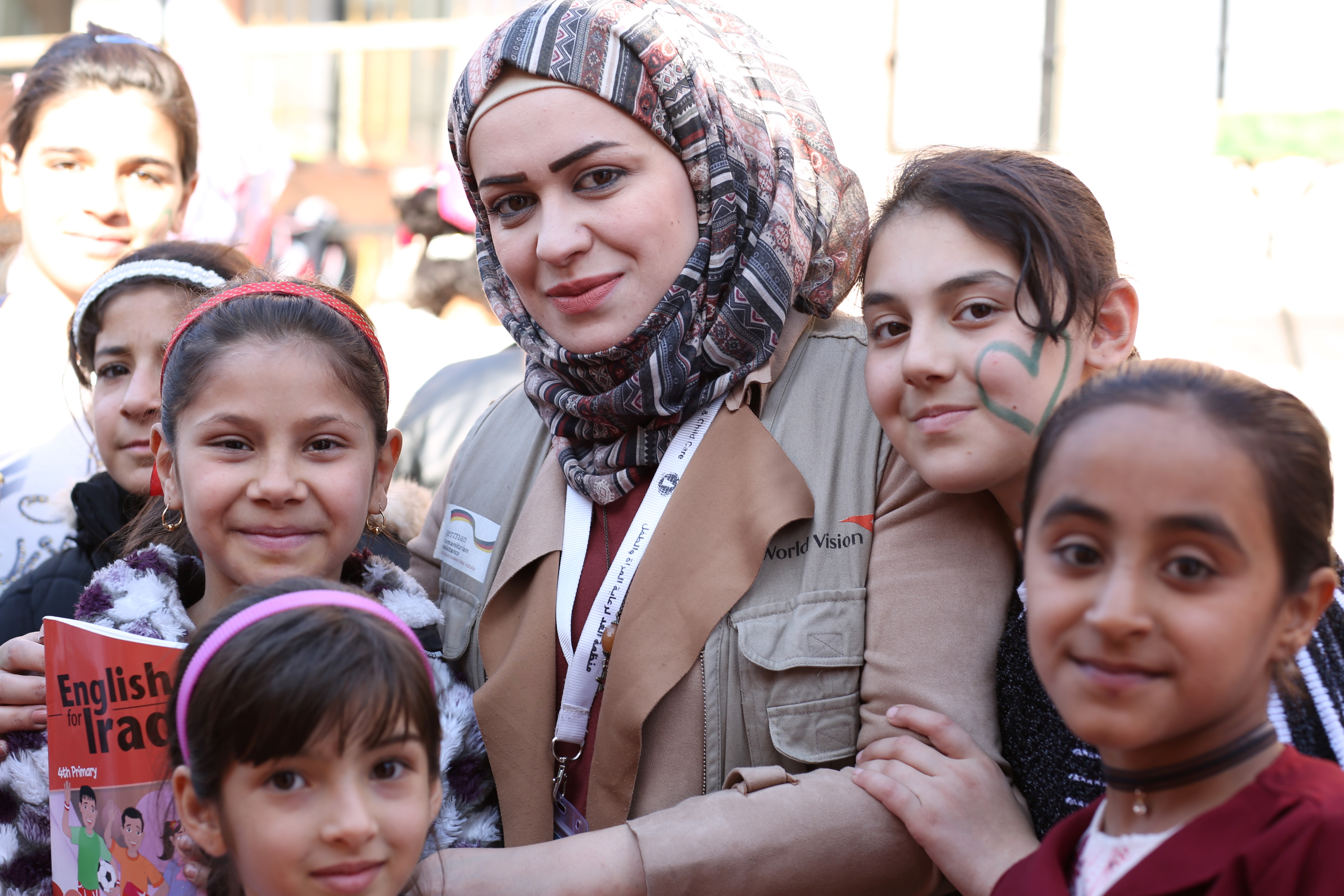 Fatima works with children in Mosul to help them recover a happy, healthy childhood