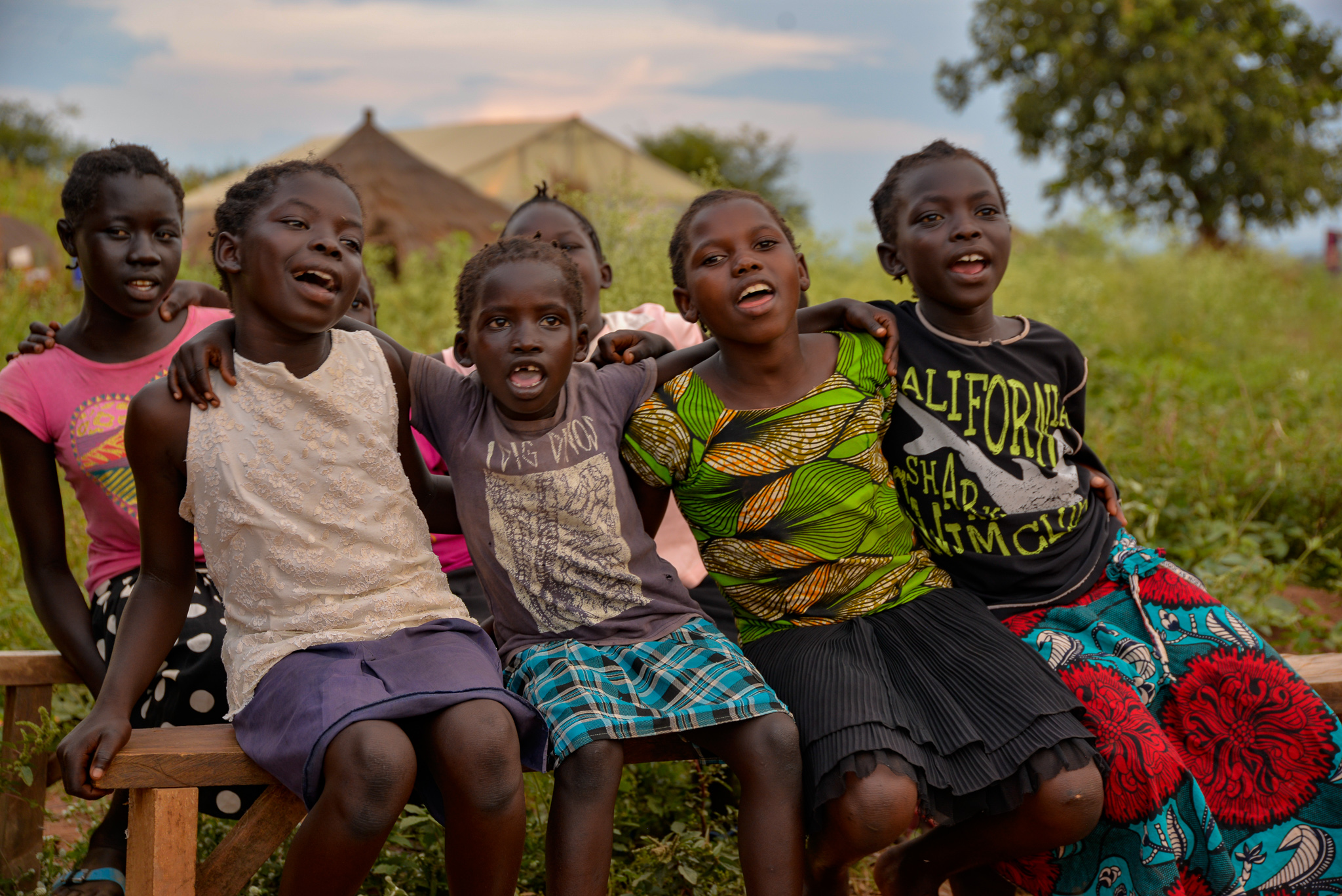 Children singing 