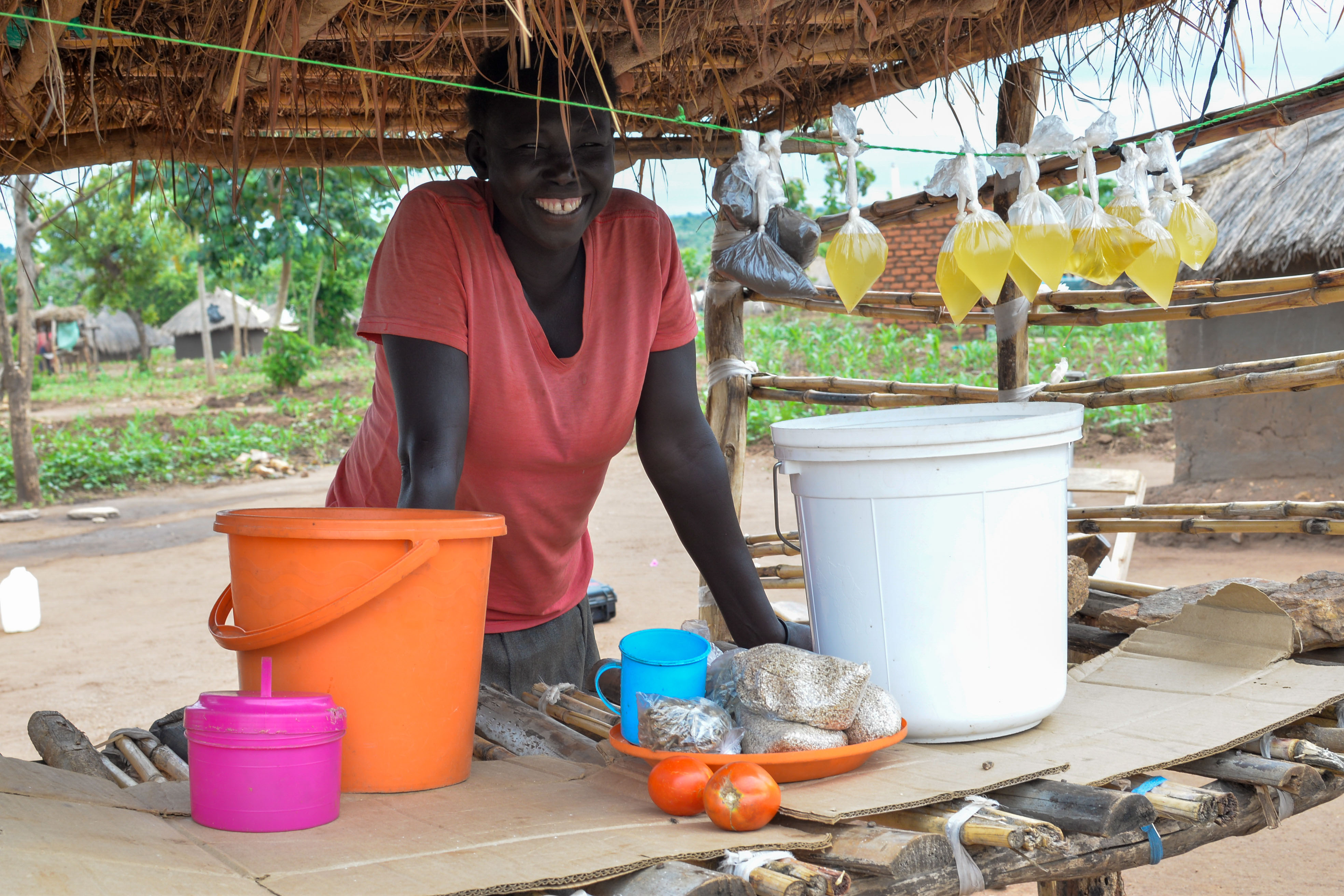 Agness joined a World Vision savings group and she can now afford extra food for her family