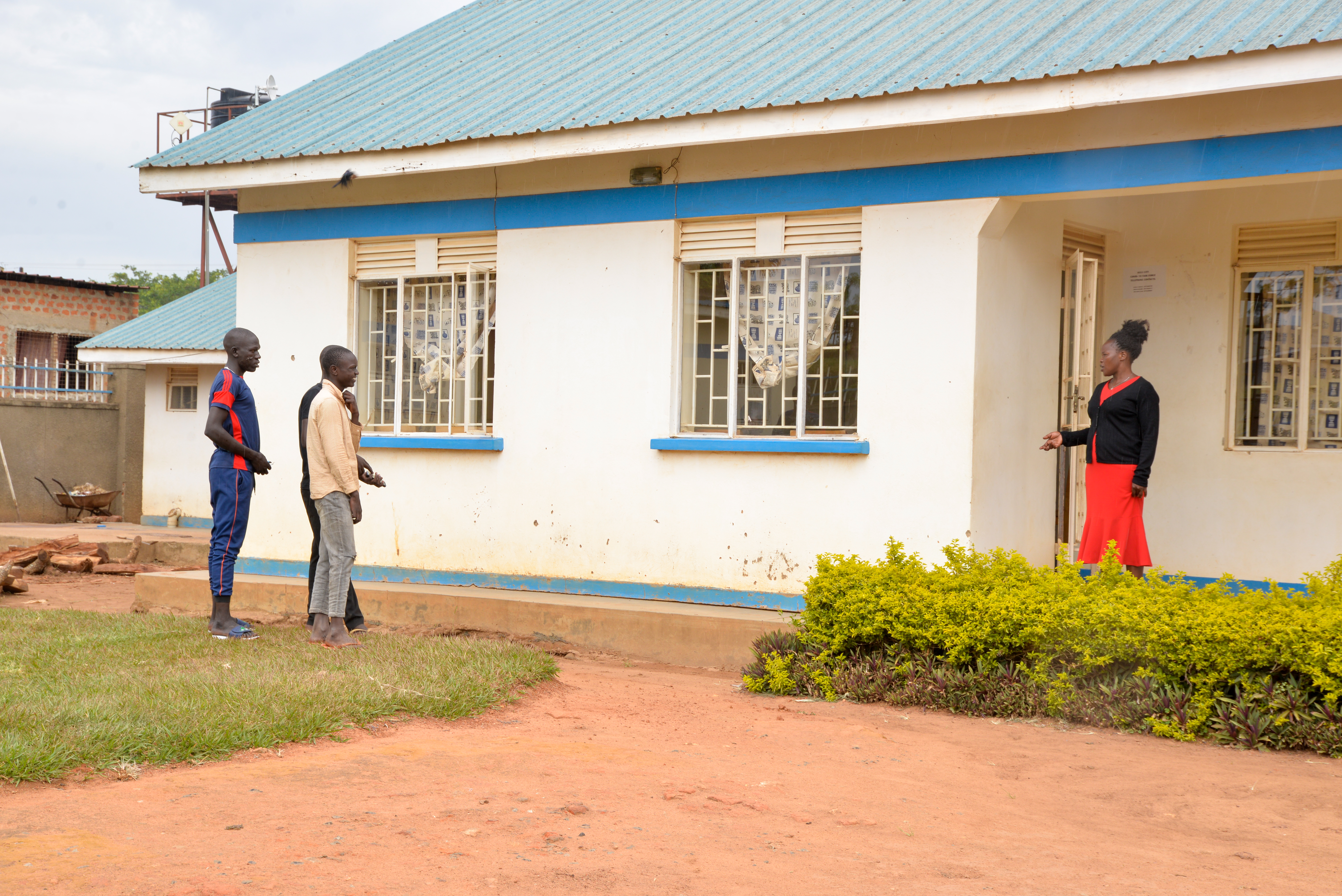 Betty with some of her current students at the training centre. Just like all the other institutions in the country, the facility has been closed for a year due to COVID-19