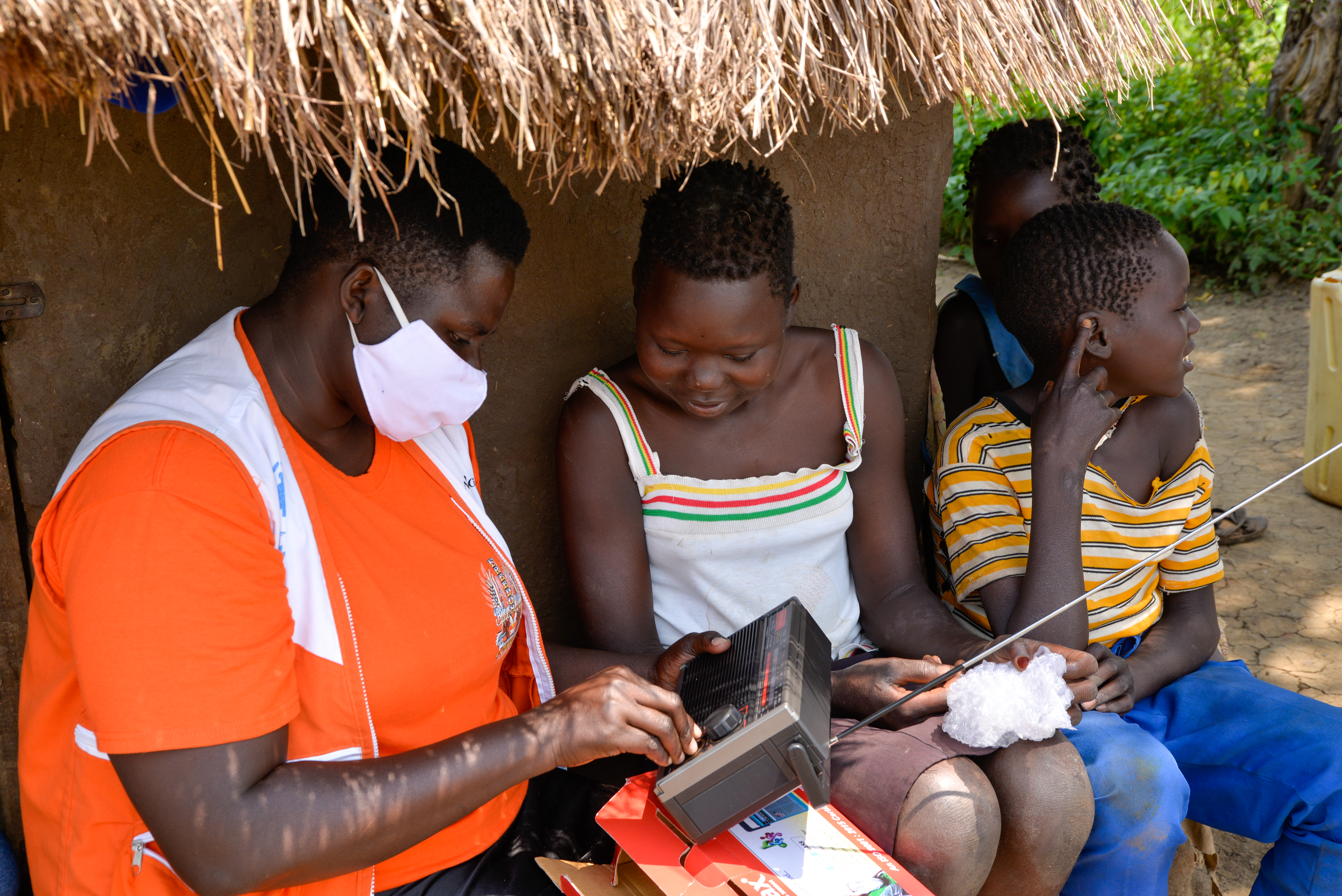 Isaac is one of the first 38 children from Child headed and foster families that received the radios from World Vision