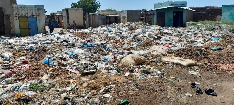 Albroush market before the clean up campaign (Eldaen town, East Darfur Sudan) 