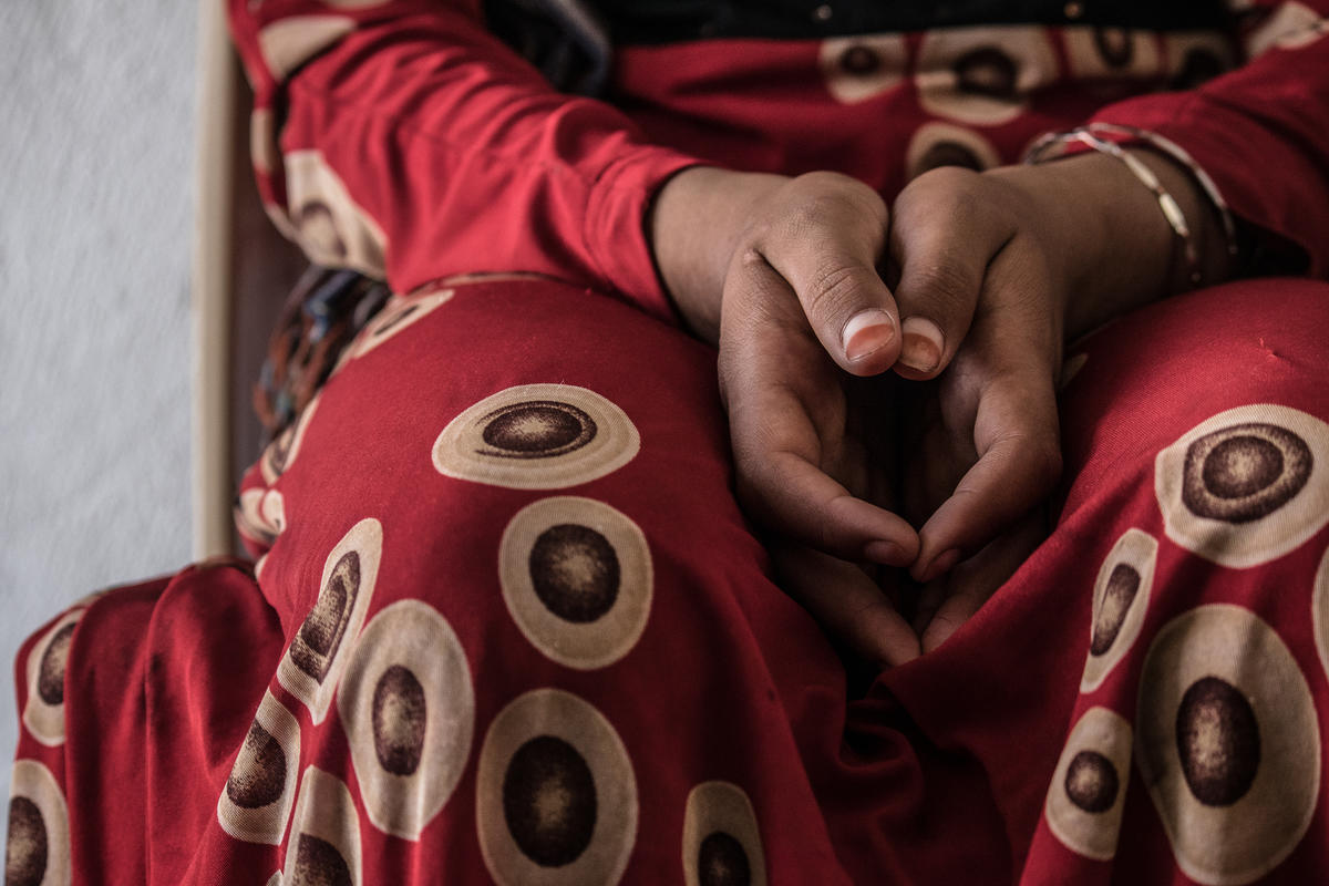 Hands of child bride