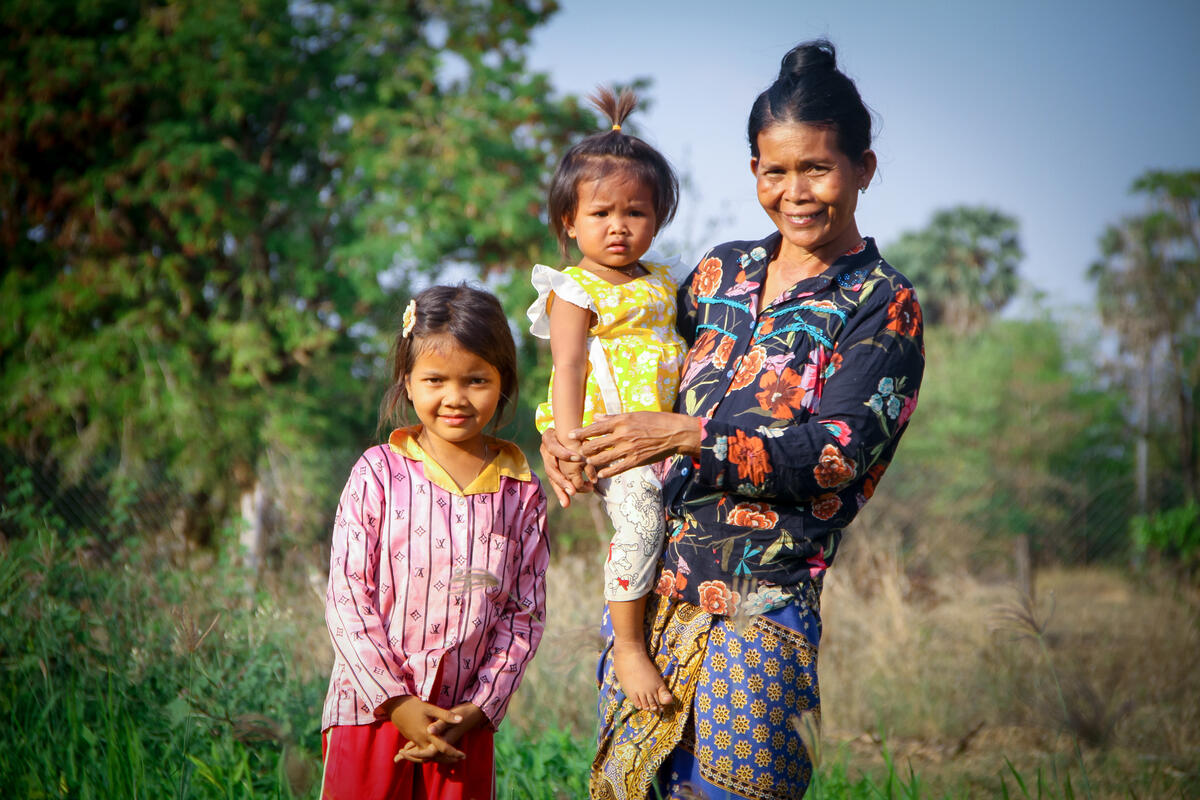 Grandmothers often take on the maternal role in Cambodia