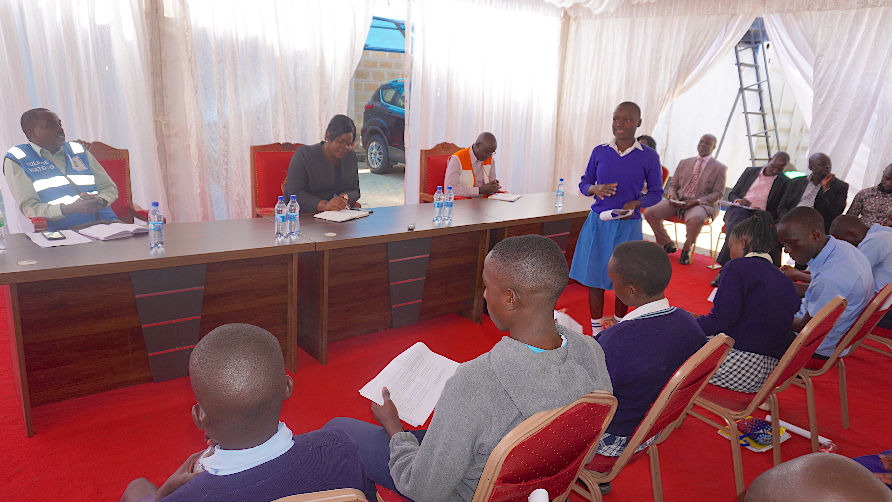 Children in Homa Bay County deliberate on issues affecting their well-being. ©World Vision Photo/Felix Pilipili.