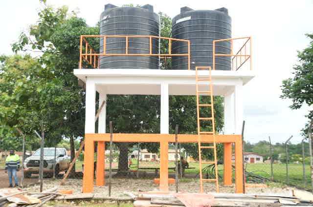 water tank at Kenyasi