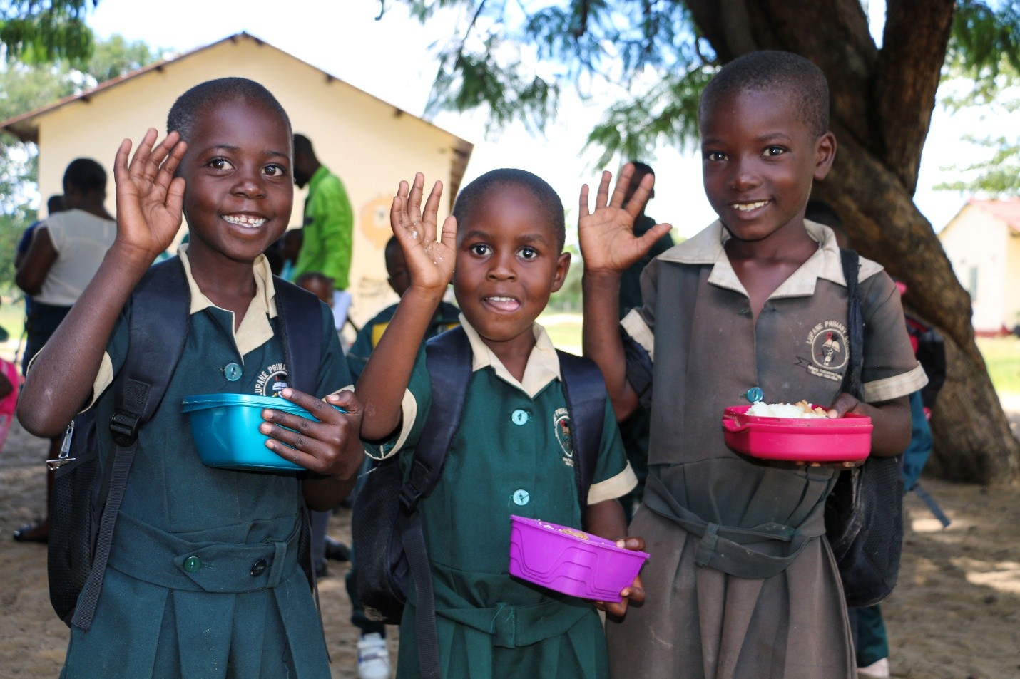 the school has started a nutrition garden and a school feeding program