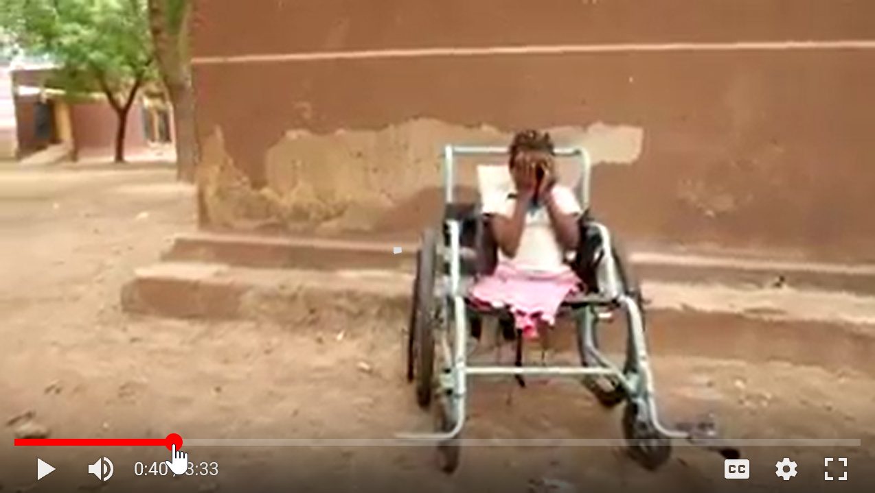 Video about inclusive Water, Sanitation and Hygiene for disabled child in Mali