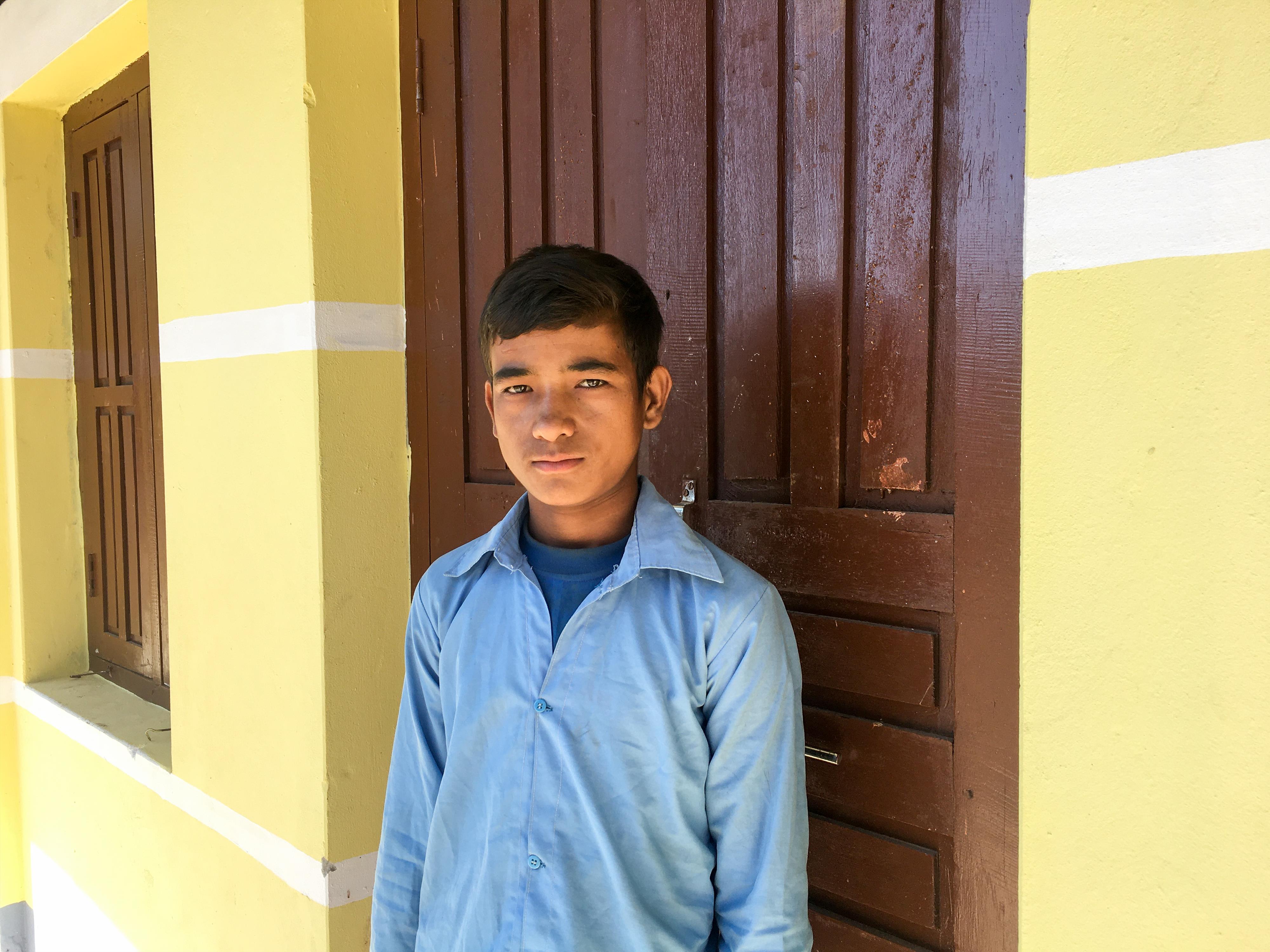 Birendra, a grade-8 student aged 15 