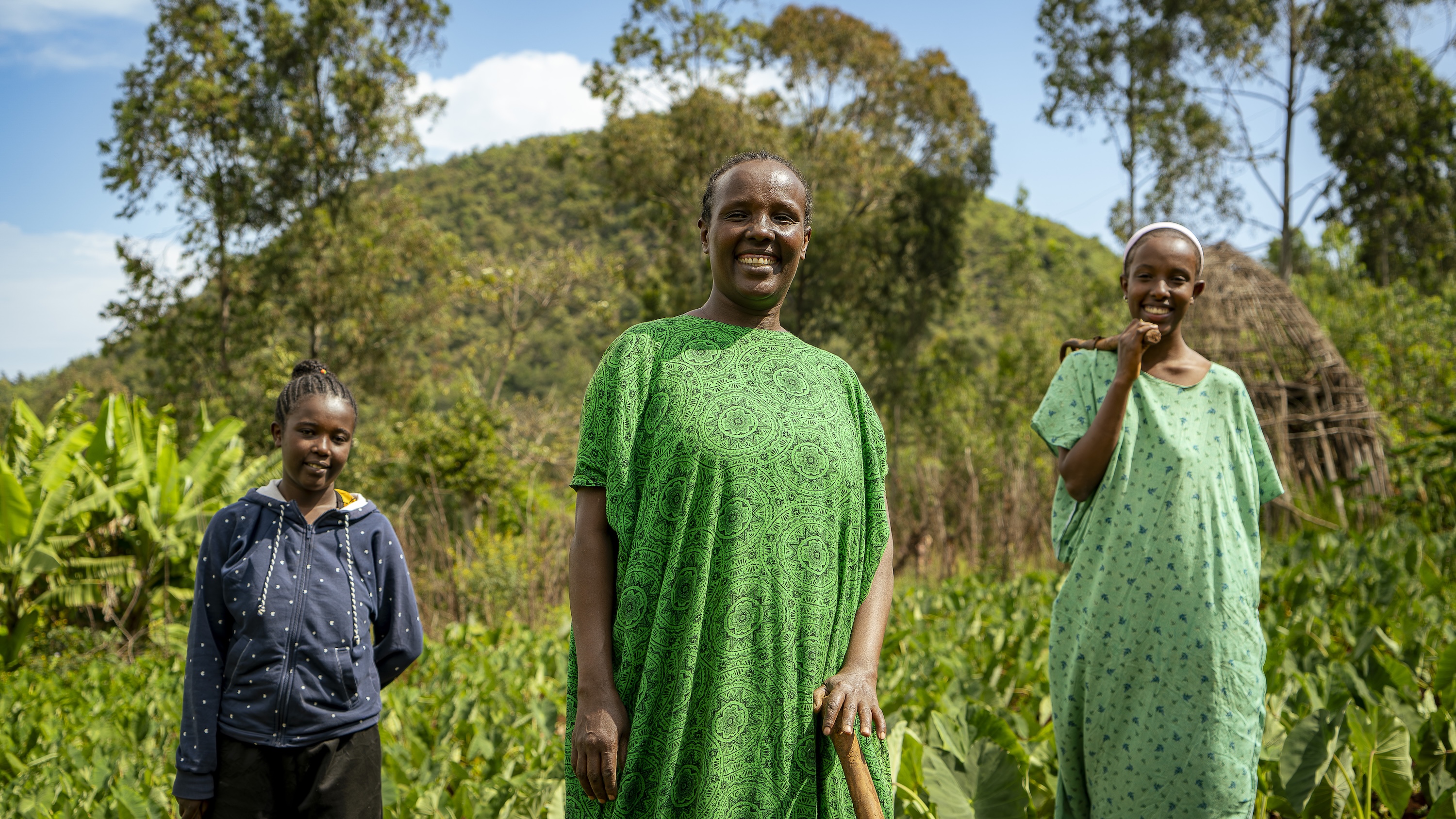 Martha and her daughter smiling 