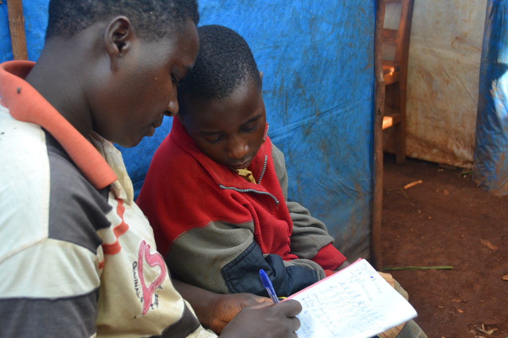 Emelyne's mother participates in parental awareness training