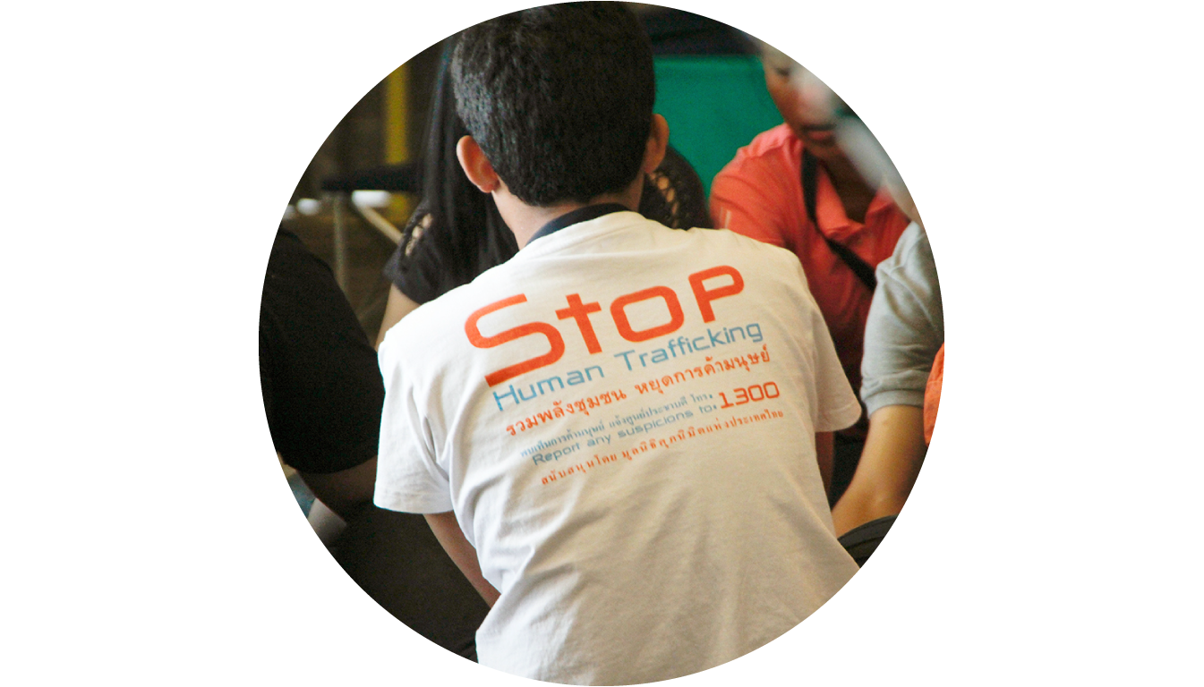 alt="Stop human trafficking shirt">