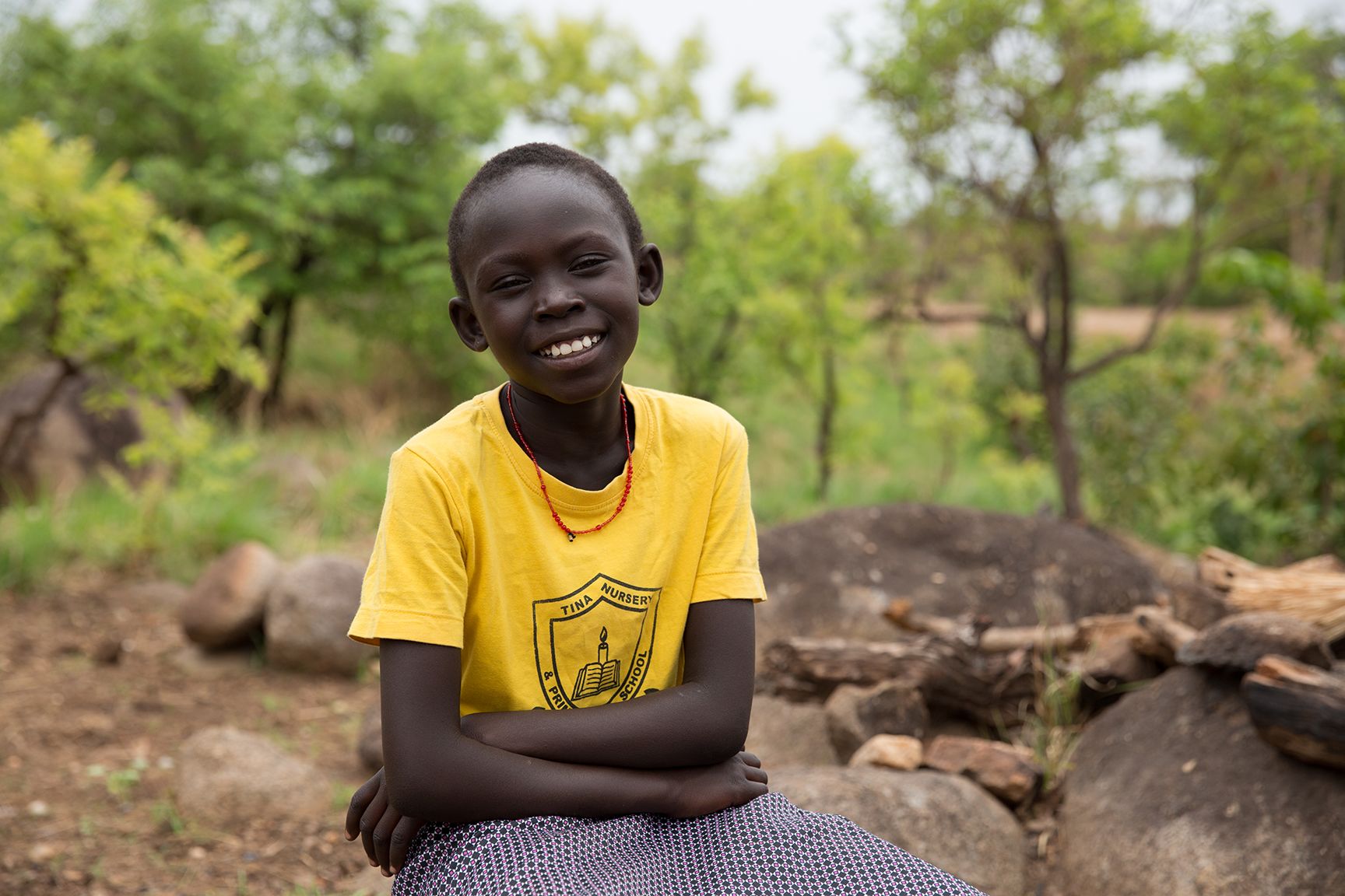 Empowered refugee girl