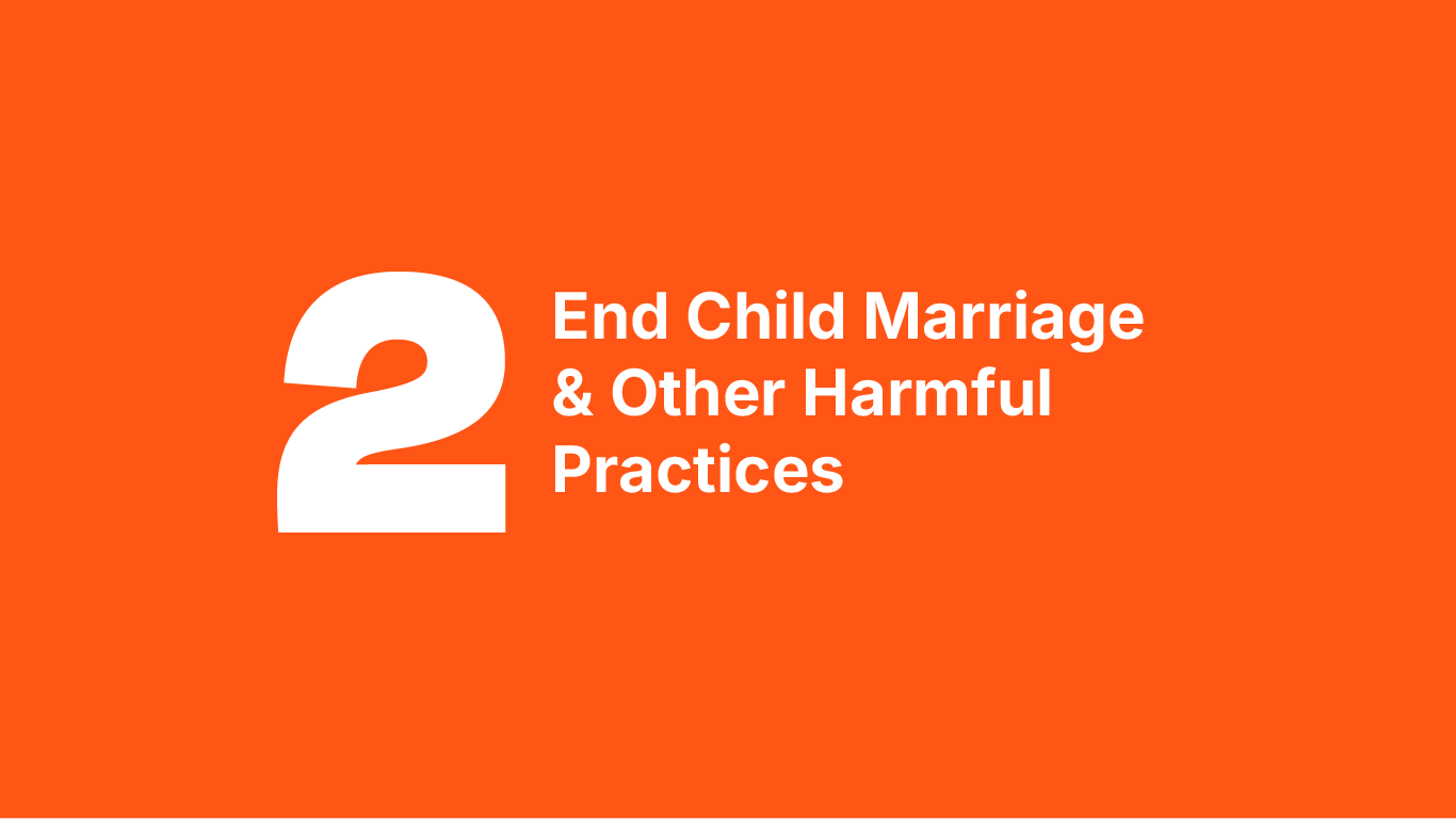 End child marriage & other harmful practices