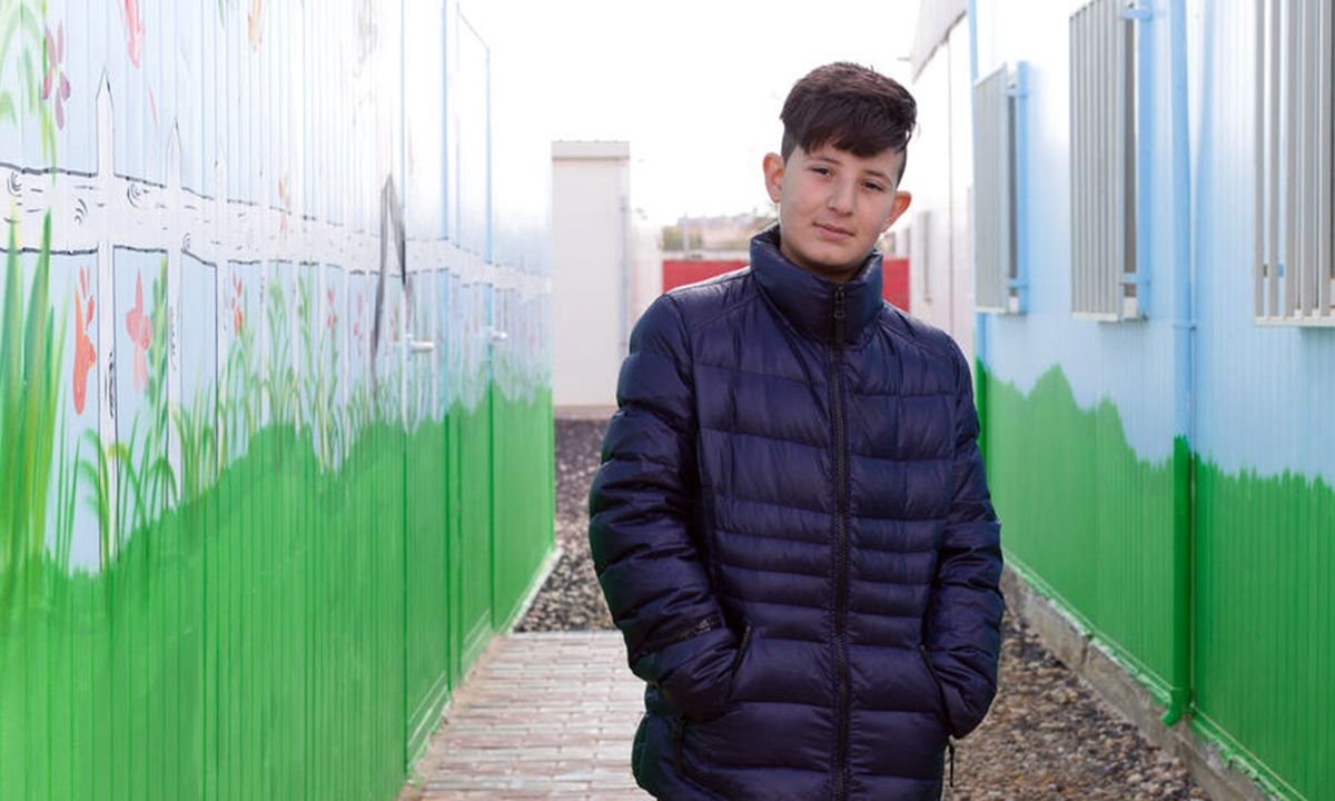 Syrian refugee child in refugee camp in Jordan turns to poetry in times of difficulty