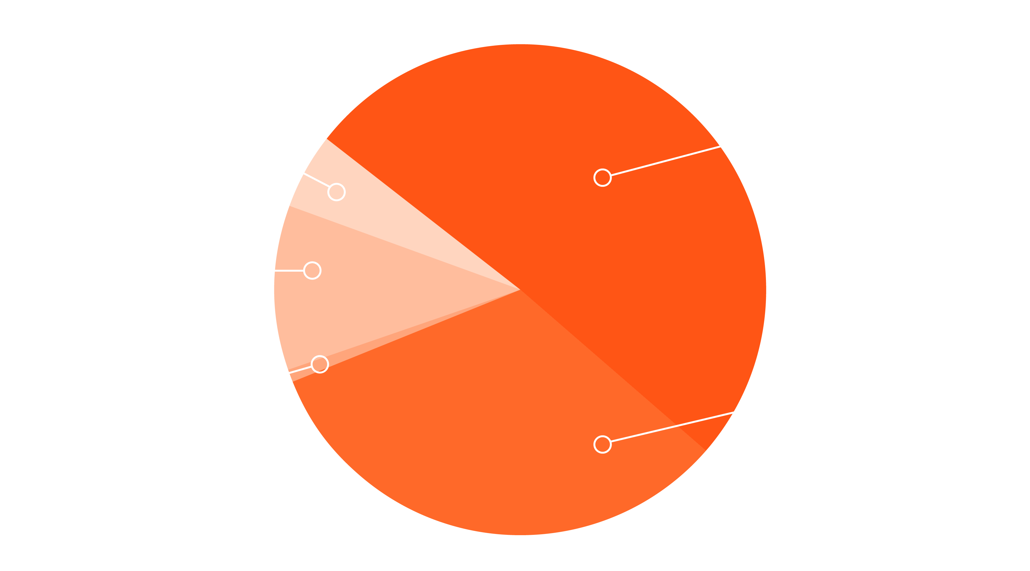 Financial breakdown pie chart