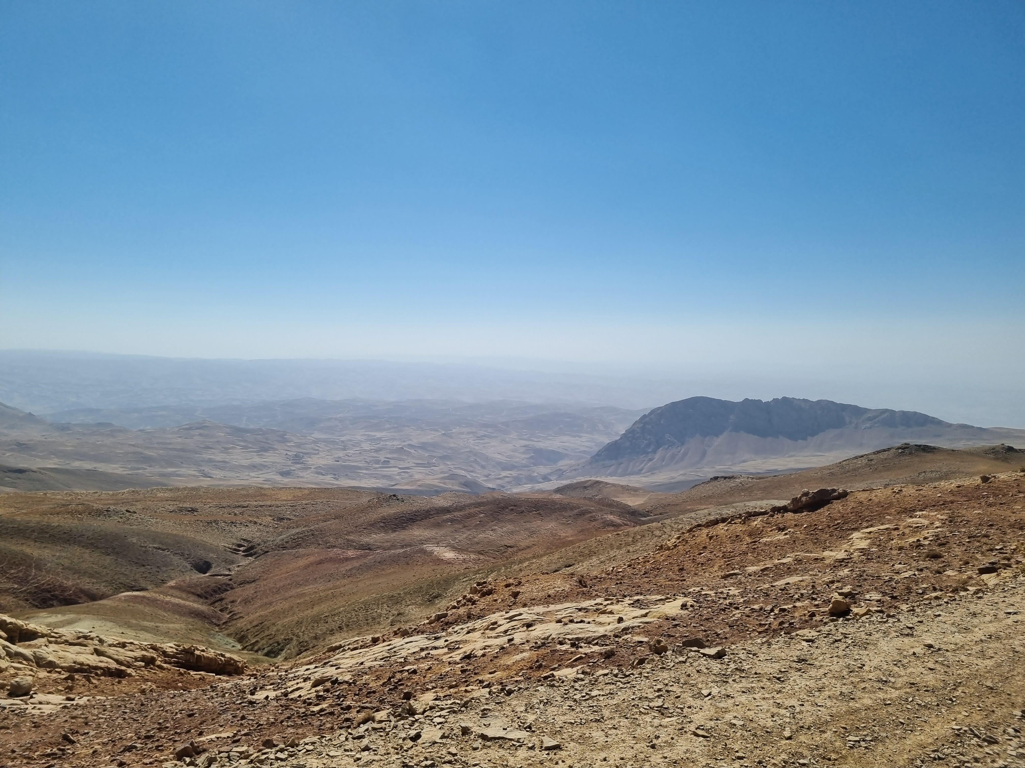 A dry landscape at altitude.