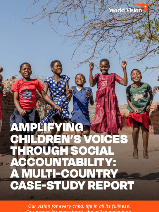 Amplifying children's voices report cover