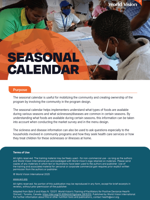 Seasonal calendar