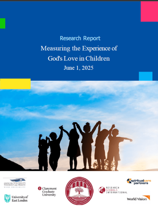Measuring the Experience of God's Love research title